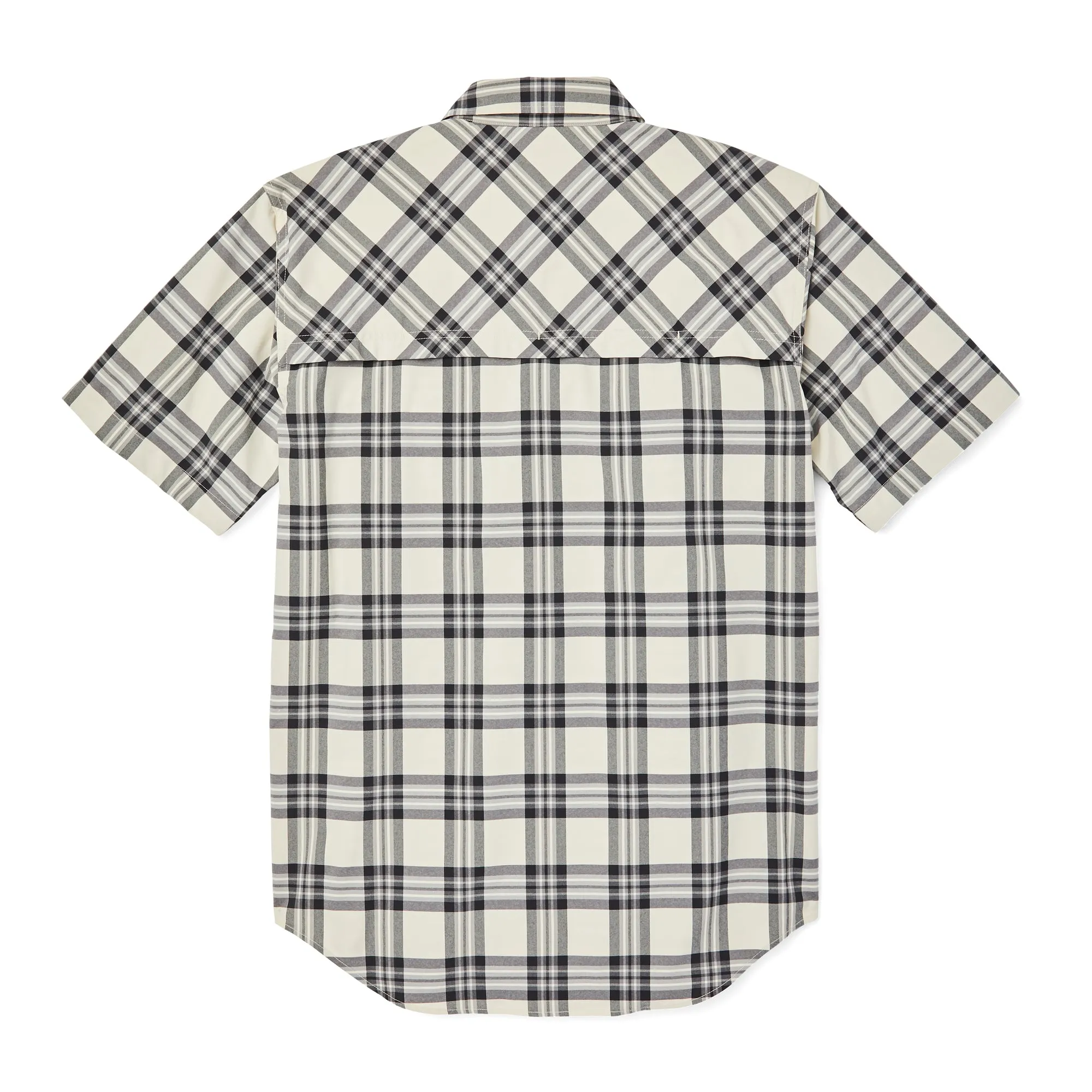 Twin Lakes Short Sleeve Sport Shirt - Cream/grey/black Plaid sold by Filson product image thumbnail 4