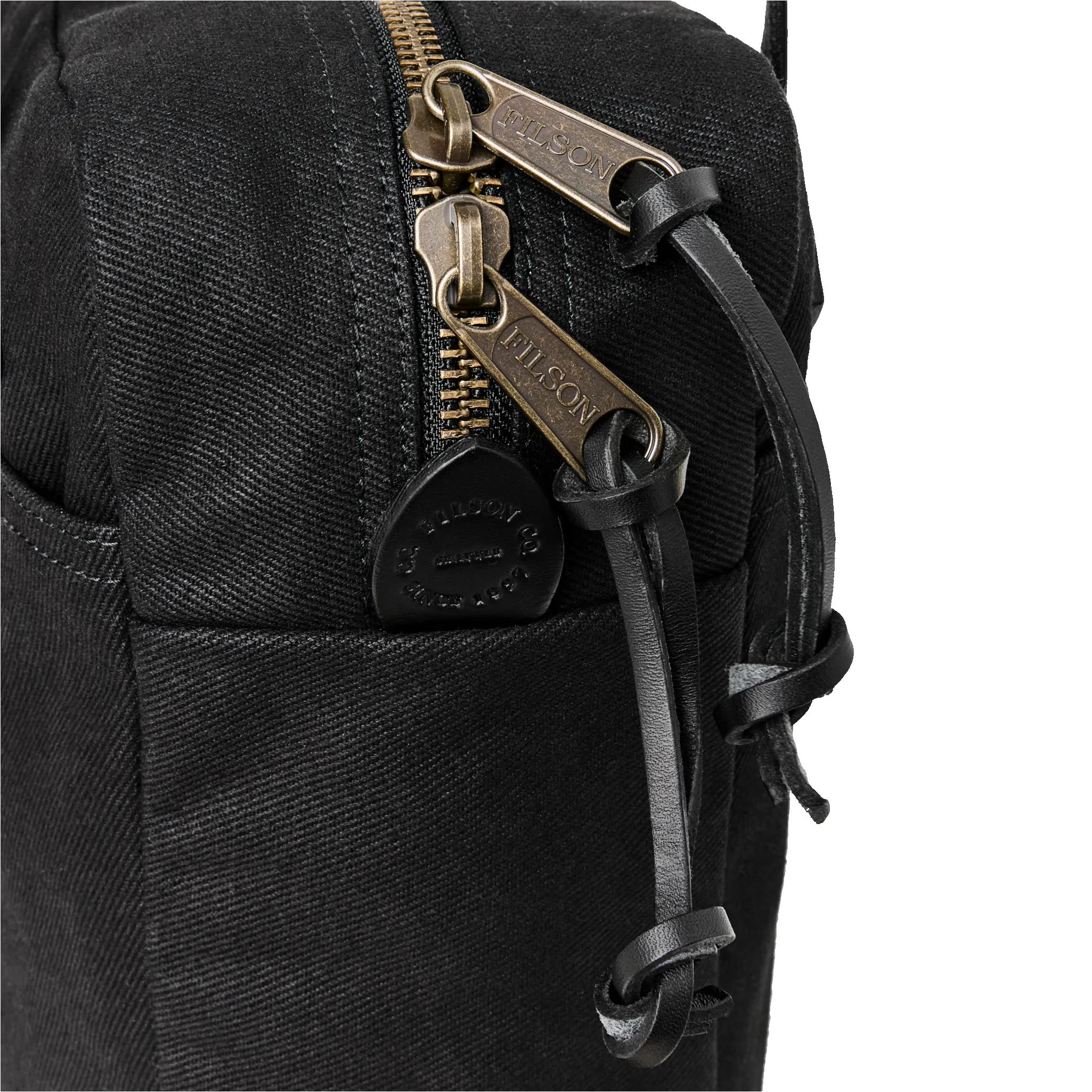 Rugged Twill Small Zipper Tote Bag - Black sold by Filson product image thumbnail 4