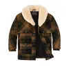 Lined Mackinaw Wool Packer Coat - Loden Heather Plaid sold by Filson