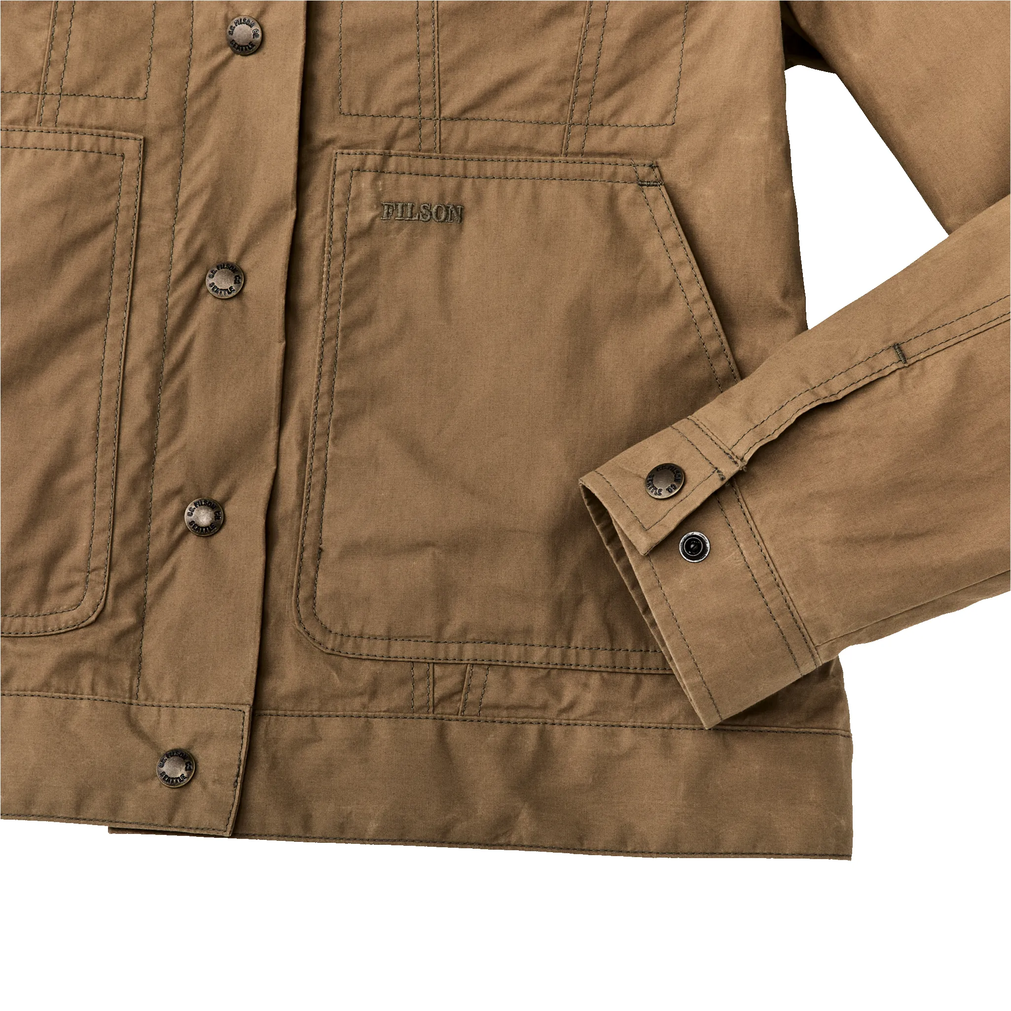 Women's Ranger Short Lined Cruiser - Dark Beige sold by Filson product image thumbnail 4