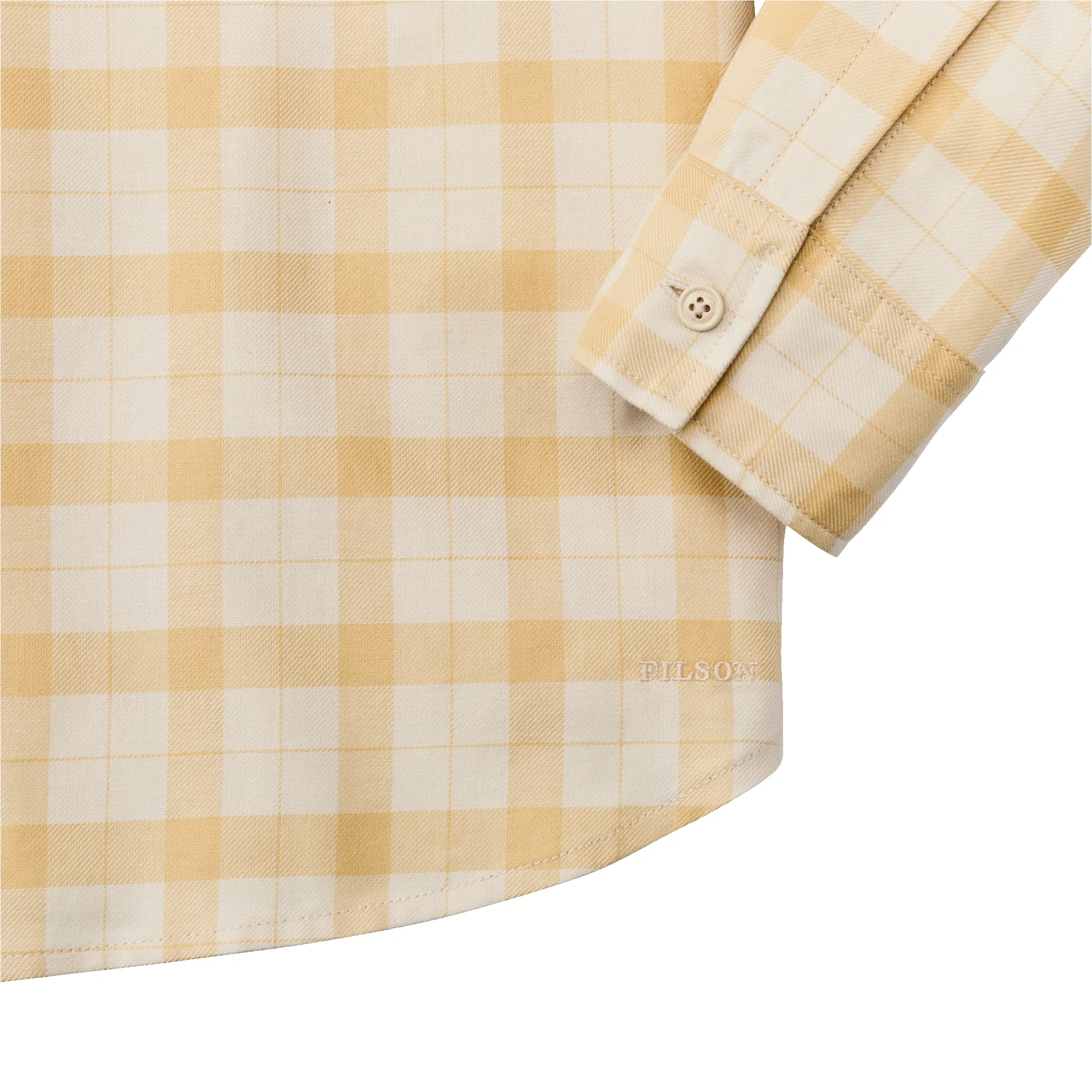 Women's Light Weight Alaskan Guide Shirt - Ivory / Straw Plaid sold by Filson product image thumbnail 4