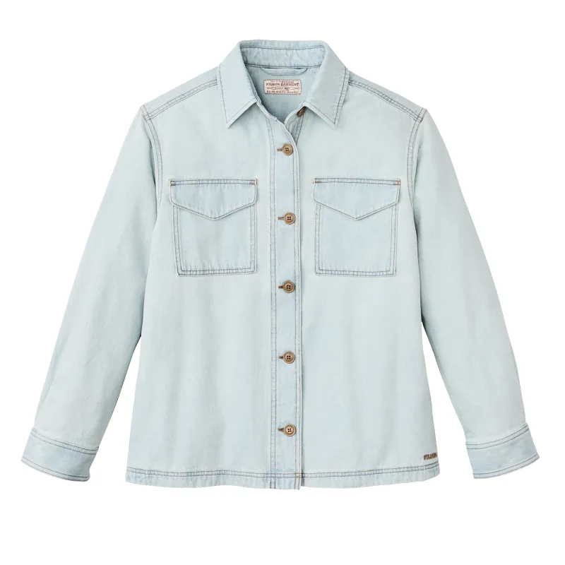 Women's 9-oz. Denim Jac-shirt - Sun Bleach sold by Filson