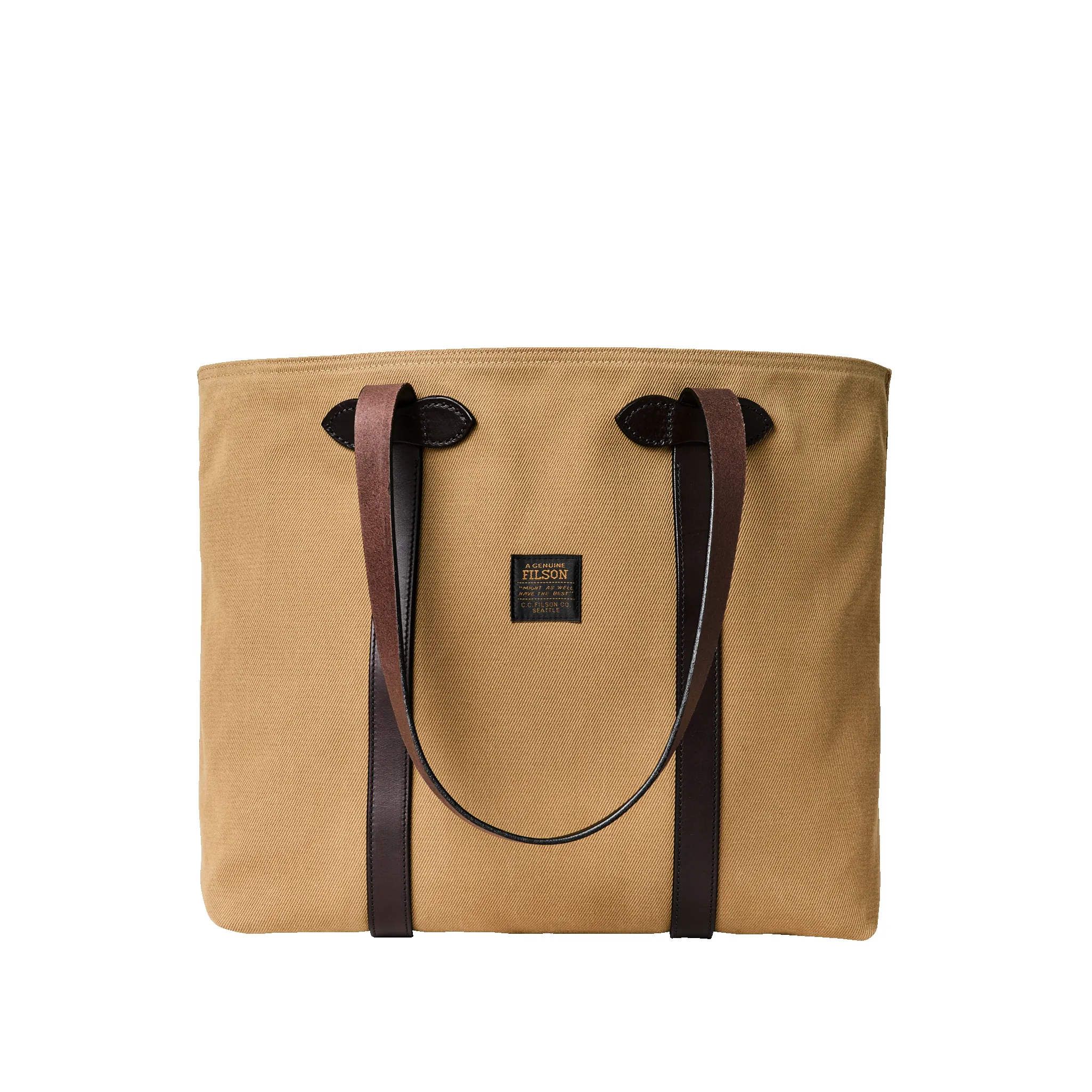 Rugged Twill Large Open Tote Bag - Tan sold by Filson