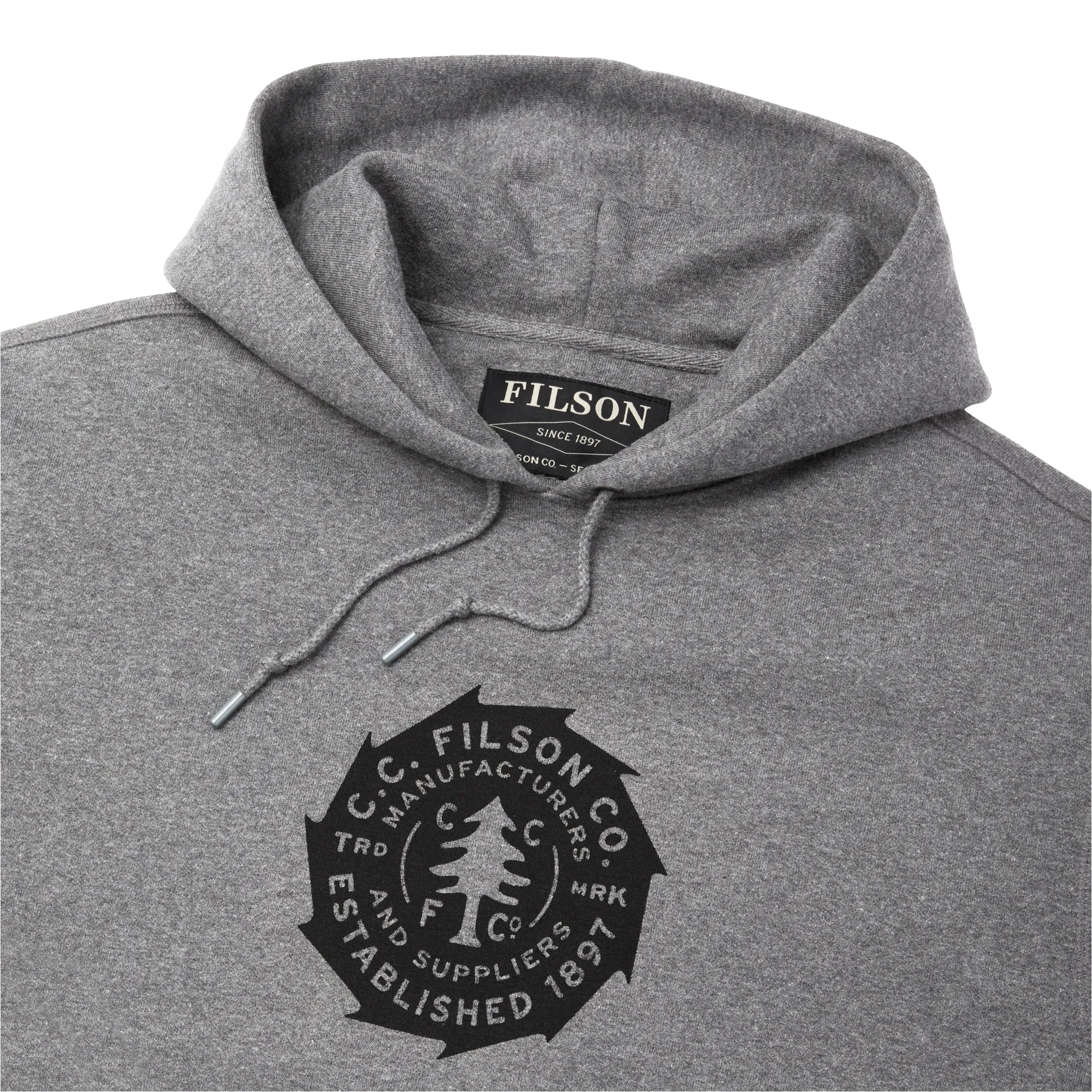 Prospector Graphic Hoodie - Heather Grey / Saw Blade sold by Filson product image thumbnail 3