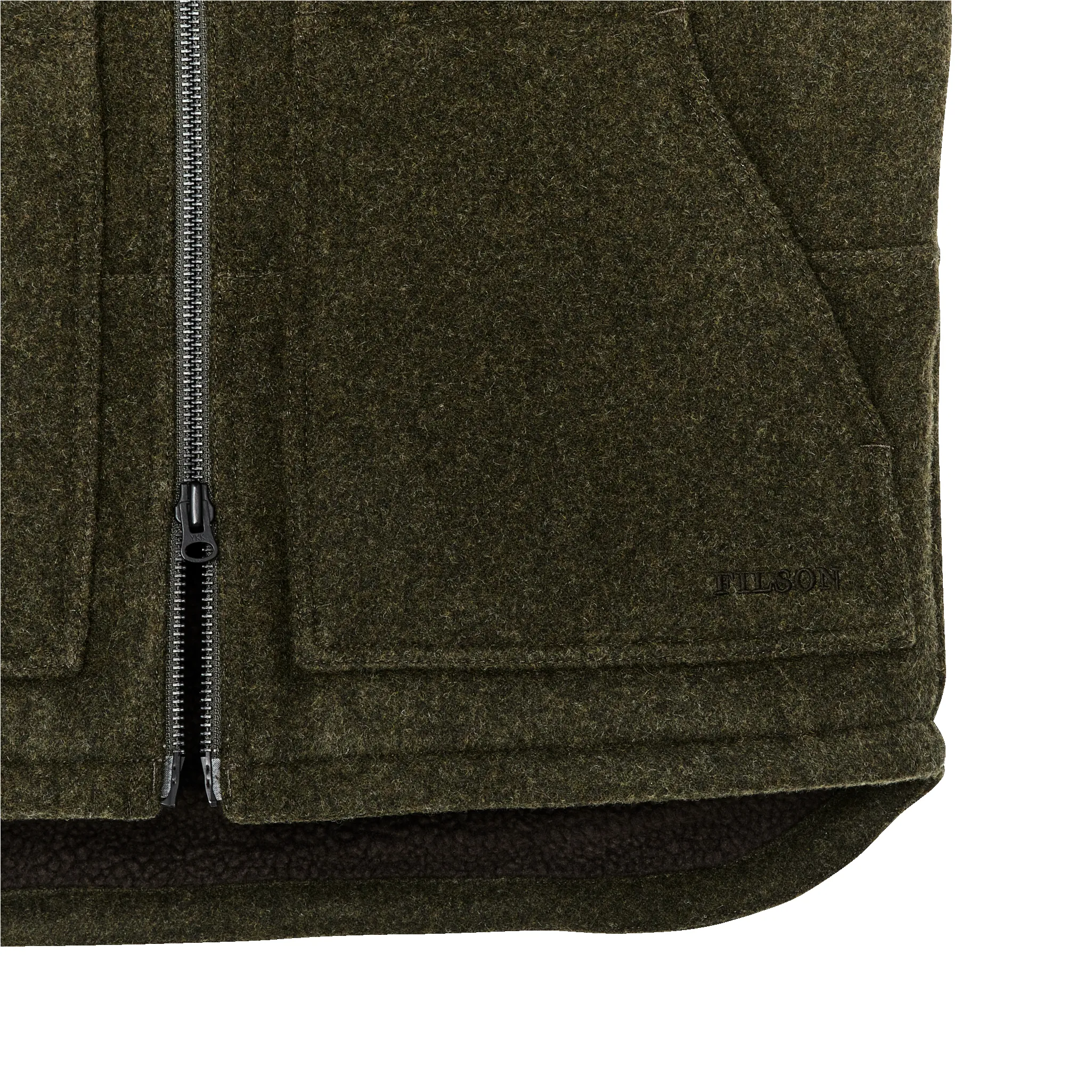 Lined Mackinaw Wool Work Vest - Forest Green sold by Filson product image thumbnail 4