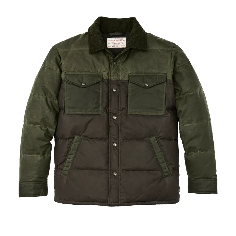 Down Jac-shirt - Otter Green sold by Filson