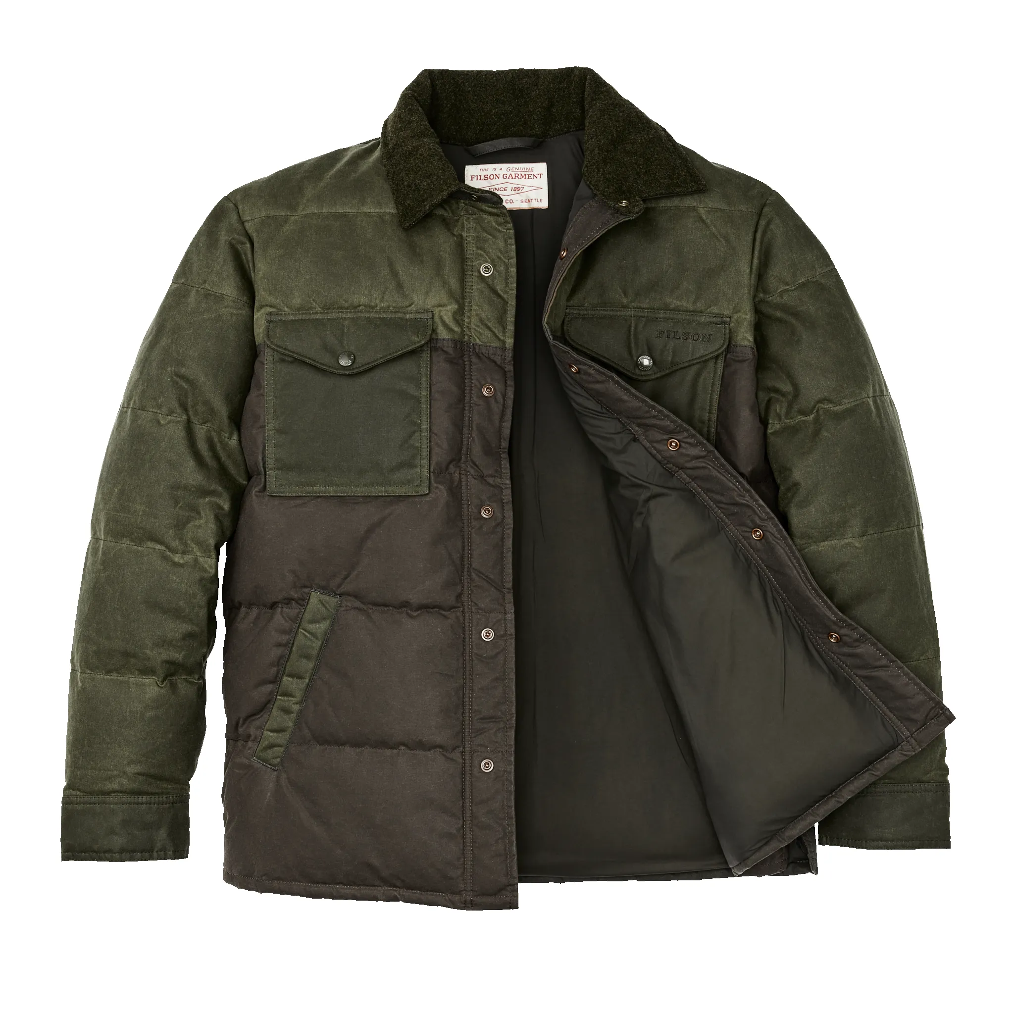 Down Jac-shirt - Otter Green sold by Filson product image thumbnail 3
