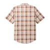 Twin Lakes Short Sleeve Sport Shirt - Beige / Rust Plaid sold by Filson