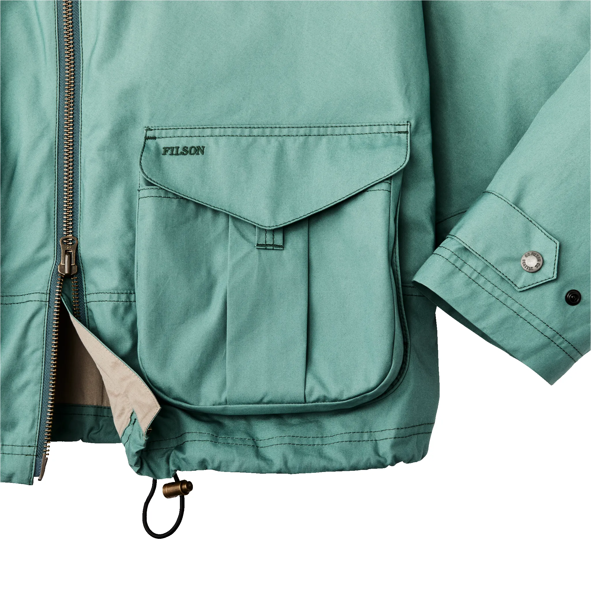 Women's Aviator Cloth Short Work Jacket - Deep Sea sold by Filson product image thumbnail 5