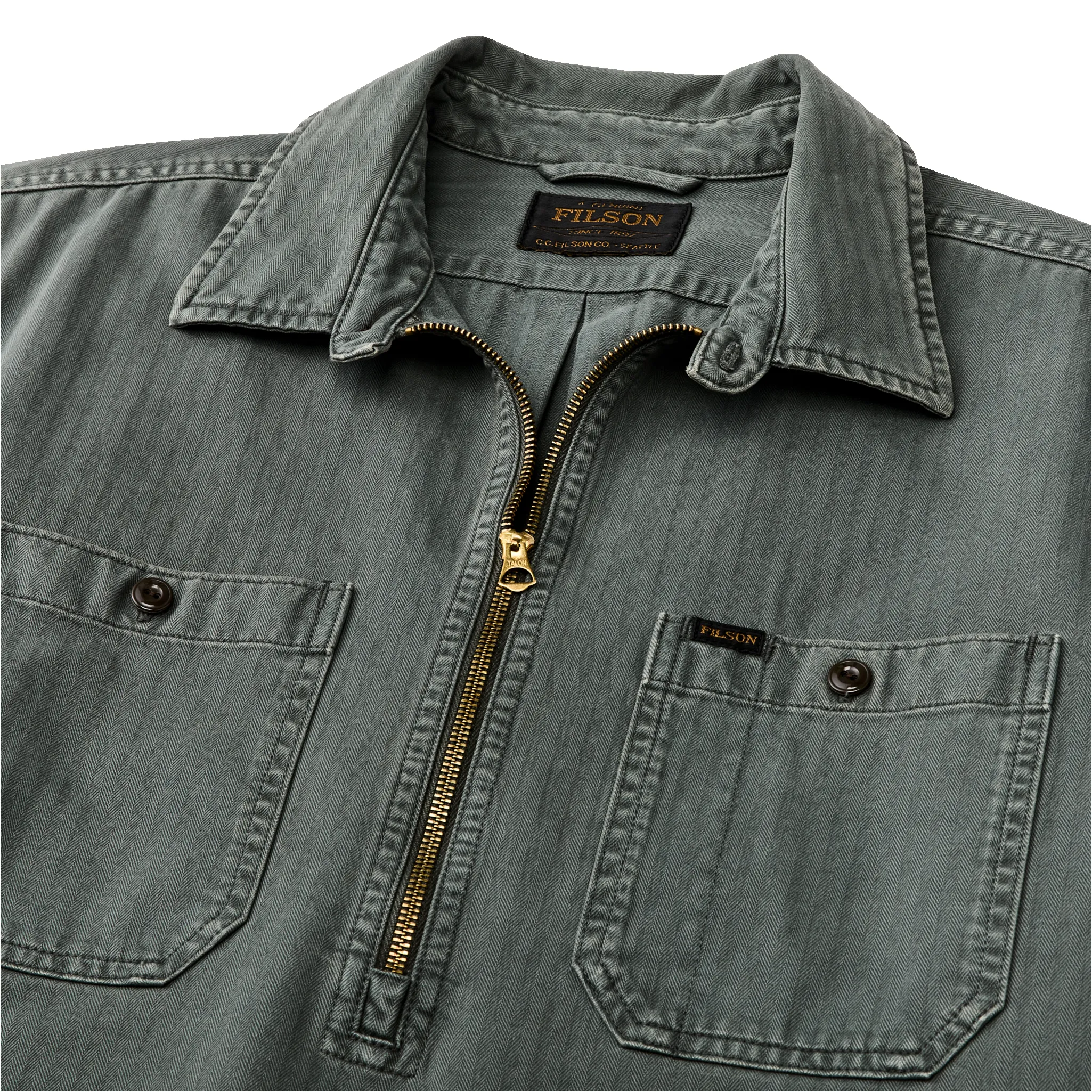 Short Sleeve Mechanic Shirt - Gravel sold by Filson product image thumbnail 3