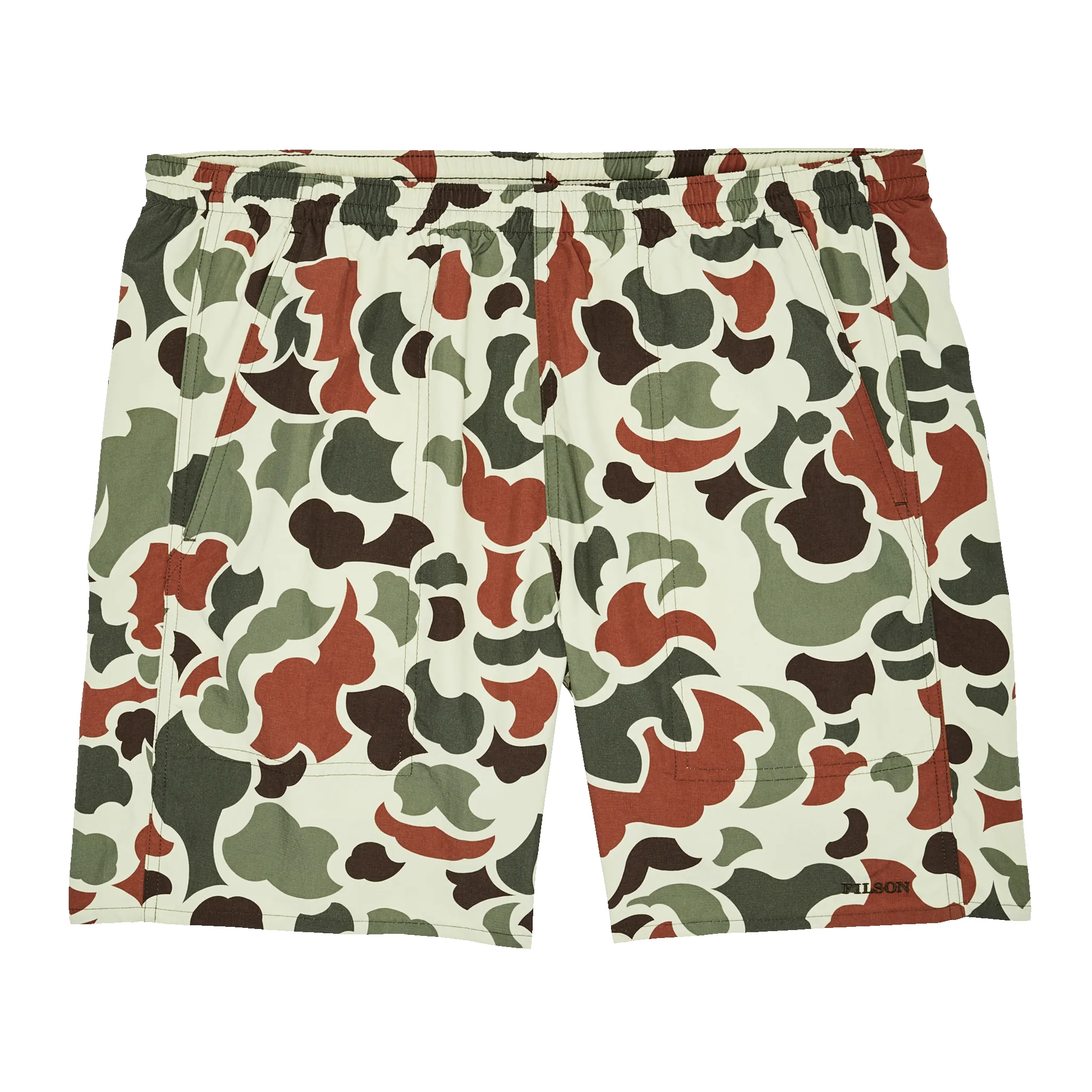 Oxbow Lake Trunks - Shrub Camo sold by Filson