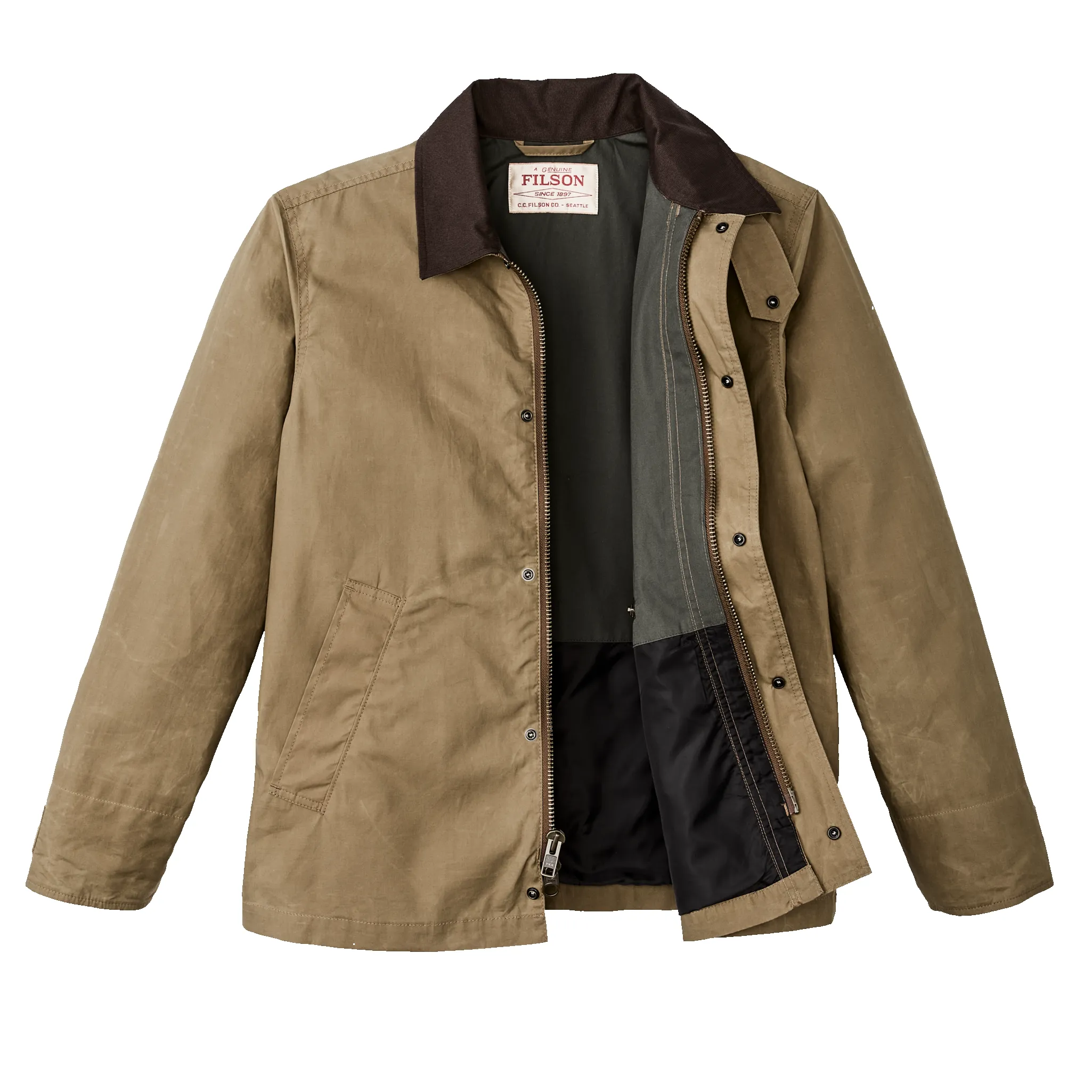 Ranger Short Field Jacket - Dark Beige sold by Filson product image thumbnail 3