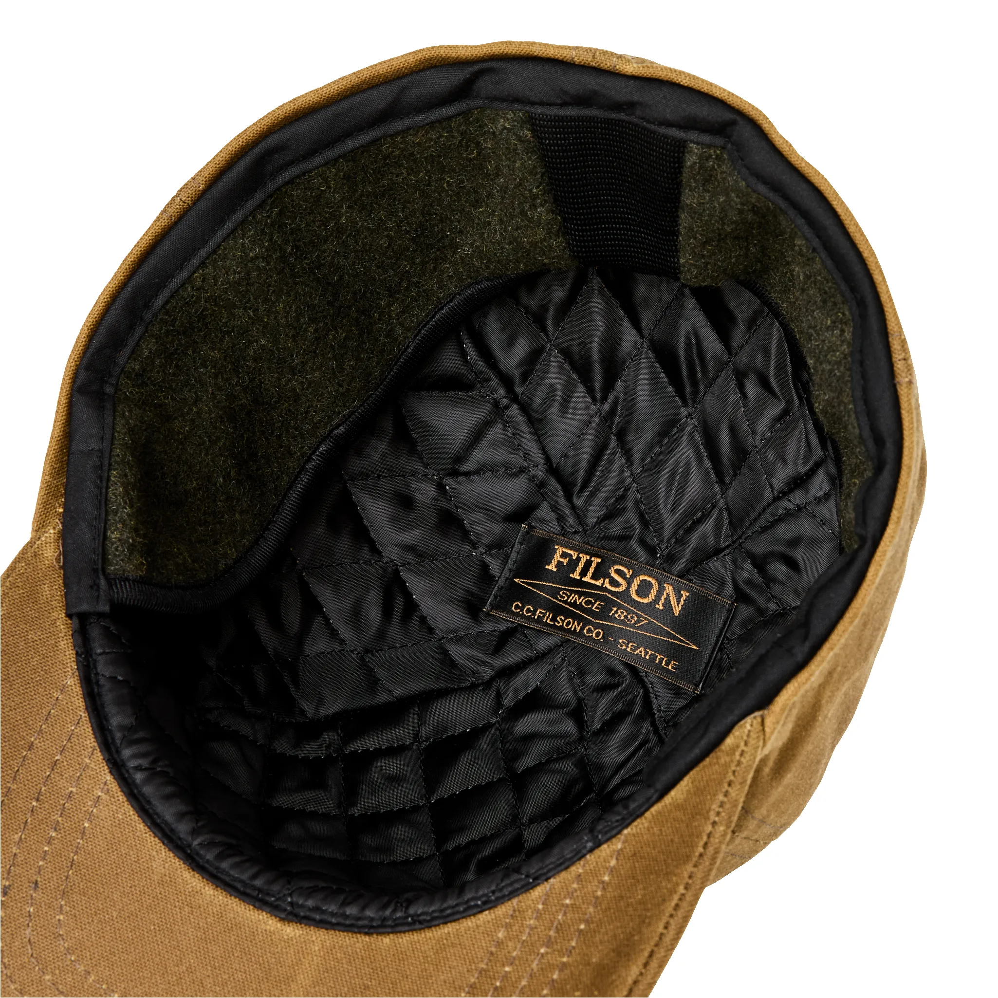 Insulated Tin Cloth Cap - Dark Tan sold by Filson product image thumbnail 4