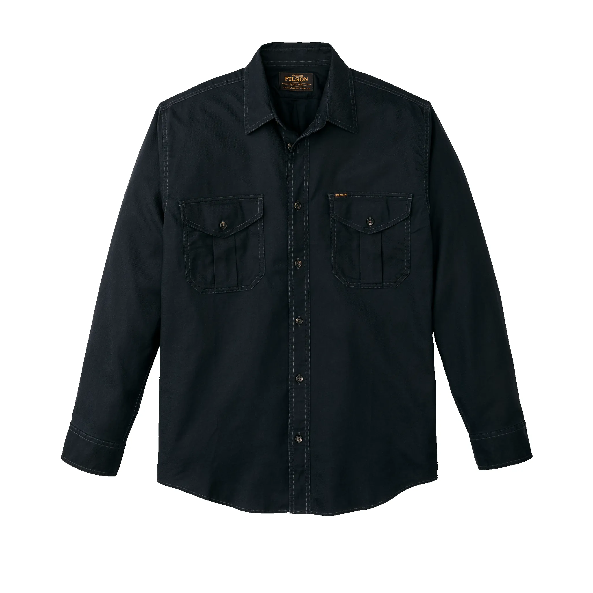 Lightweight Alaskan Guide Shirt - Midnight Navy sold by Filson