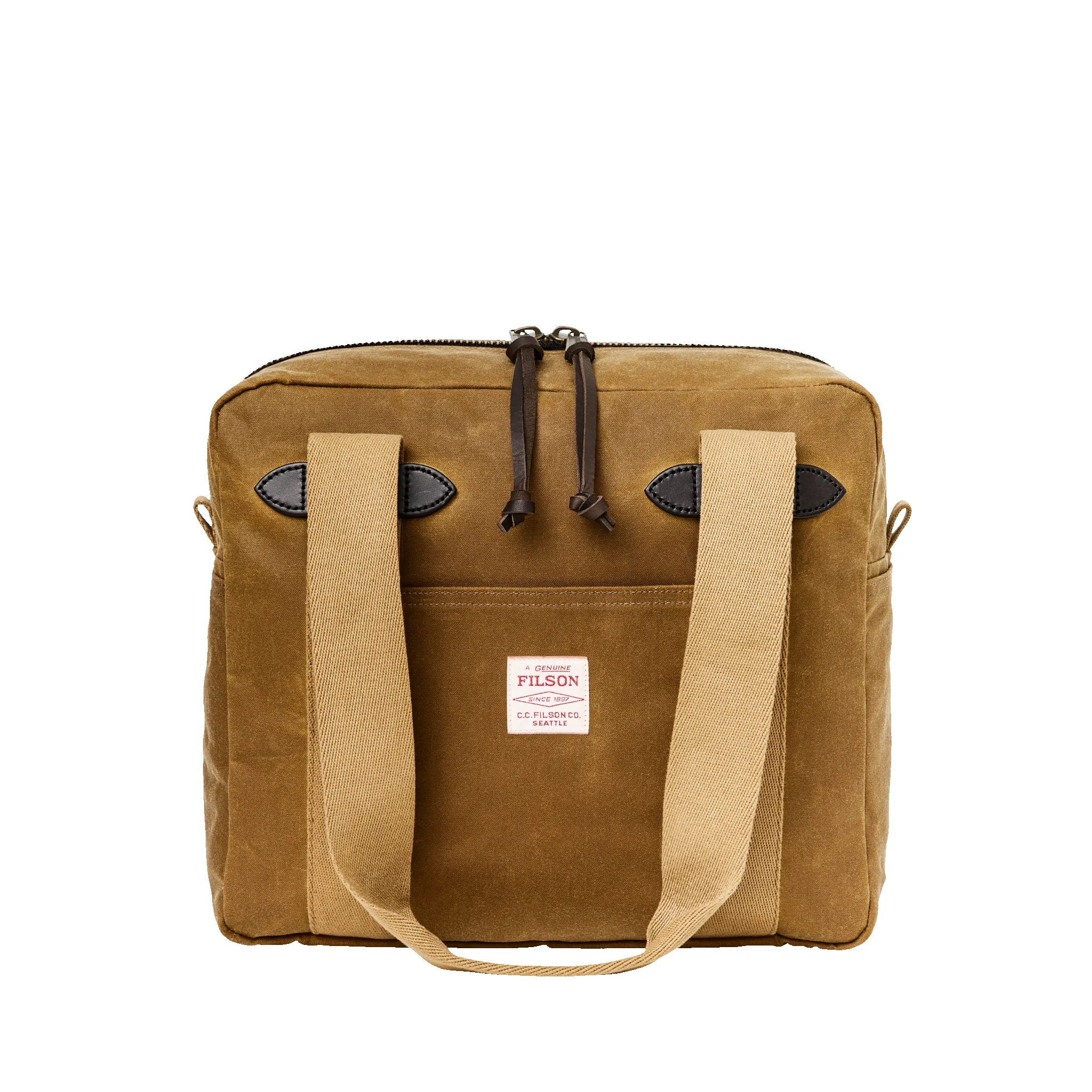 Tin Cloth Zipper Tote Bag - Dark Tan sold by Filson