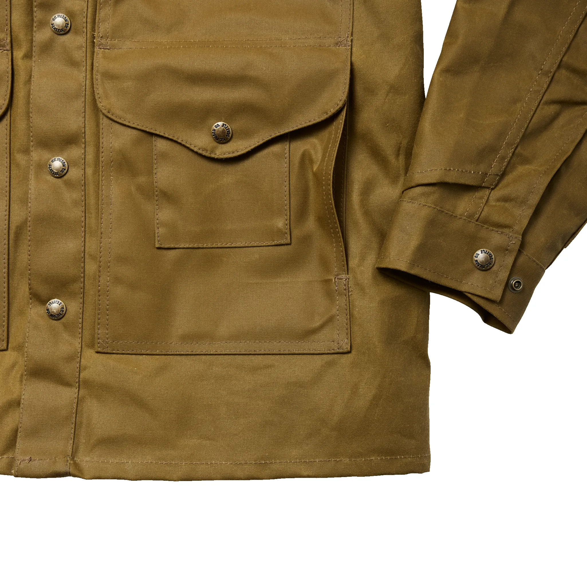 Lined Tin Cloth Cruiser Jacket - Dark Tan sold by Filson product image thumbnail 5