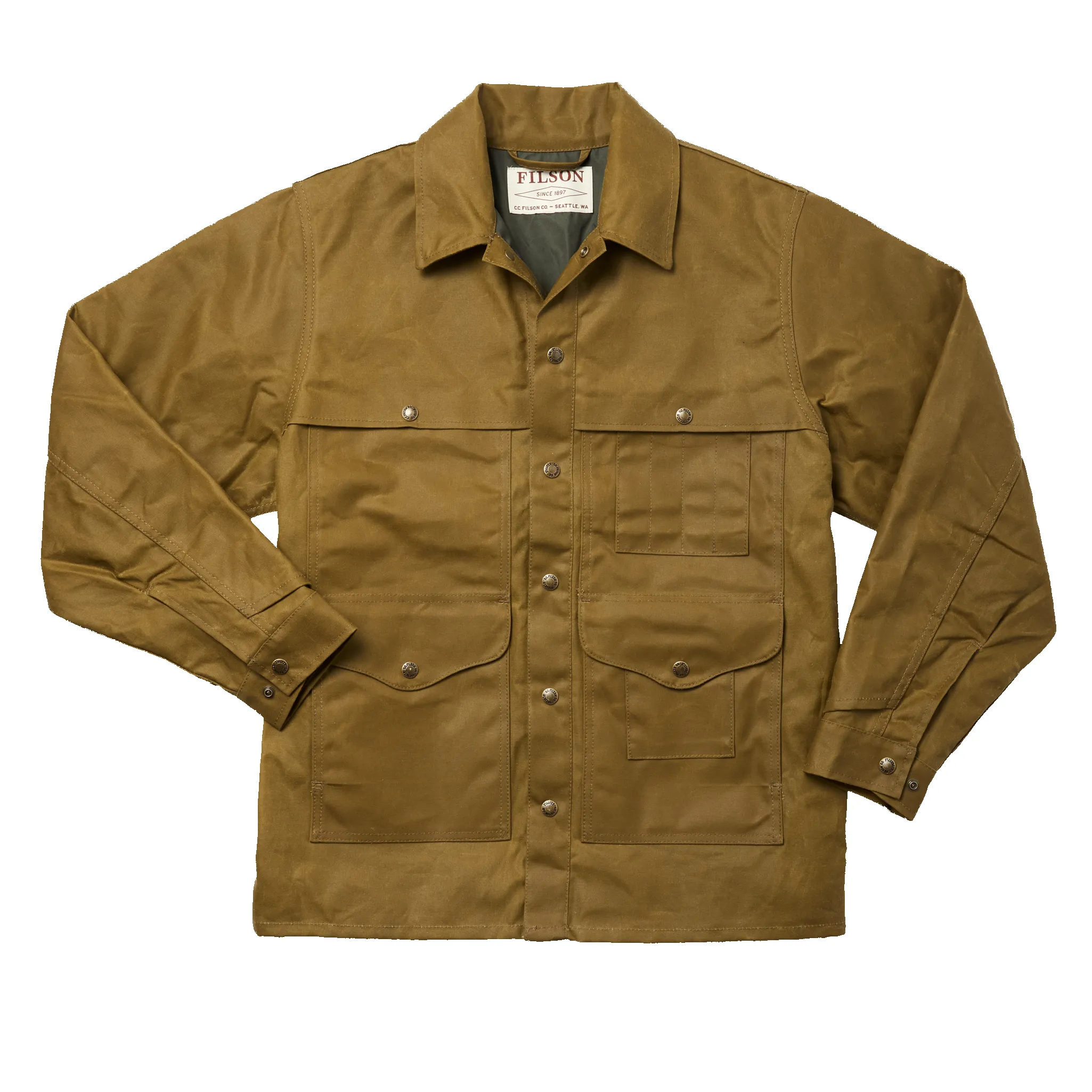 Lined Tin Cloth Cruiser Jacket - Dark Tan sold by Filson