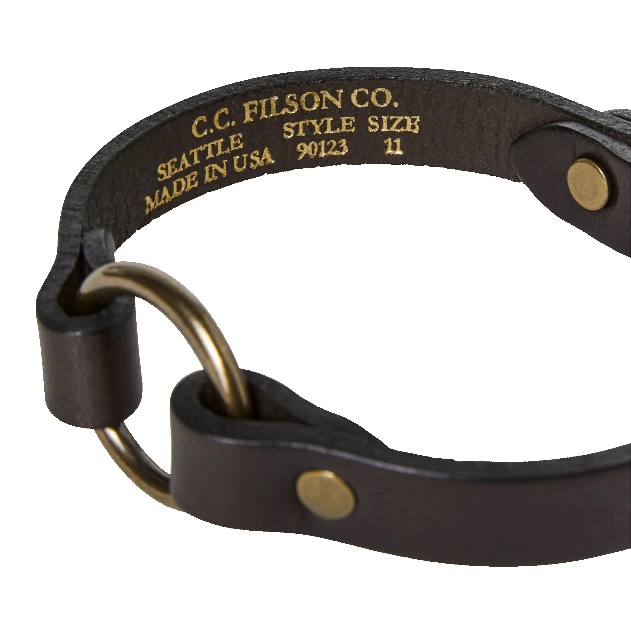Bridle Leather Puppy Collar - Brown sold by Filson product image thumbnail 2