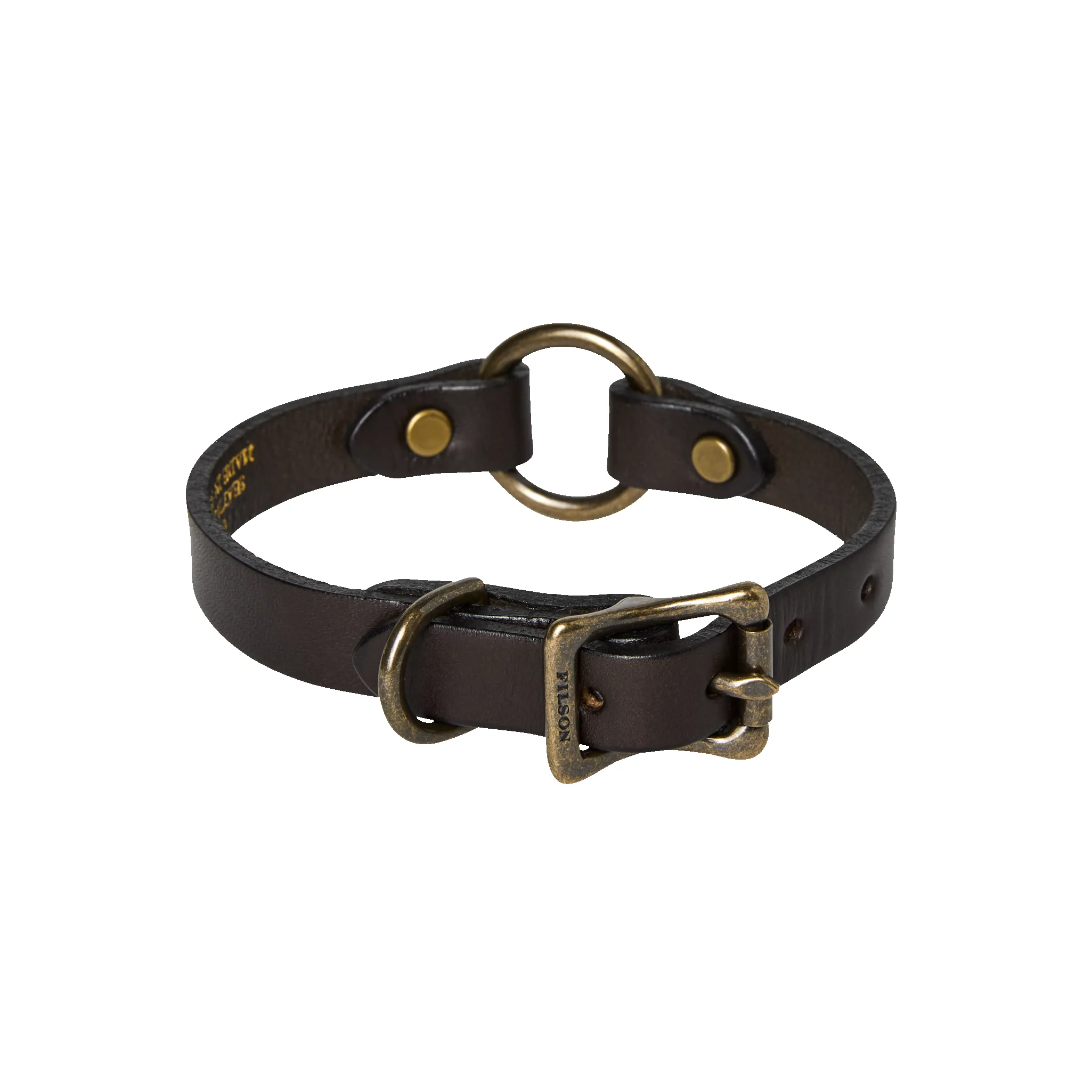 Bridle Leather Puppy Collar - Brown sold by Filson