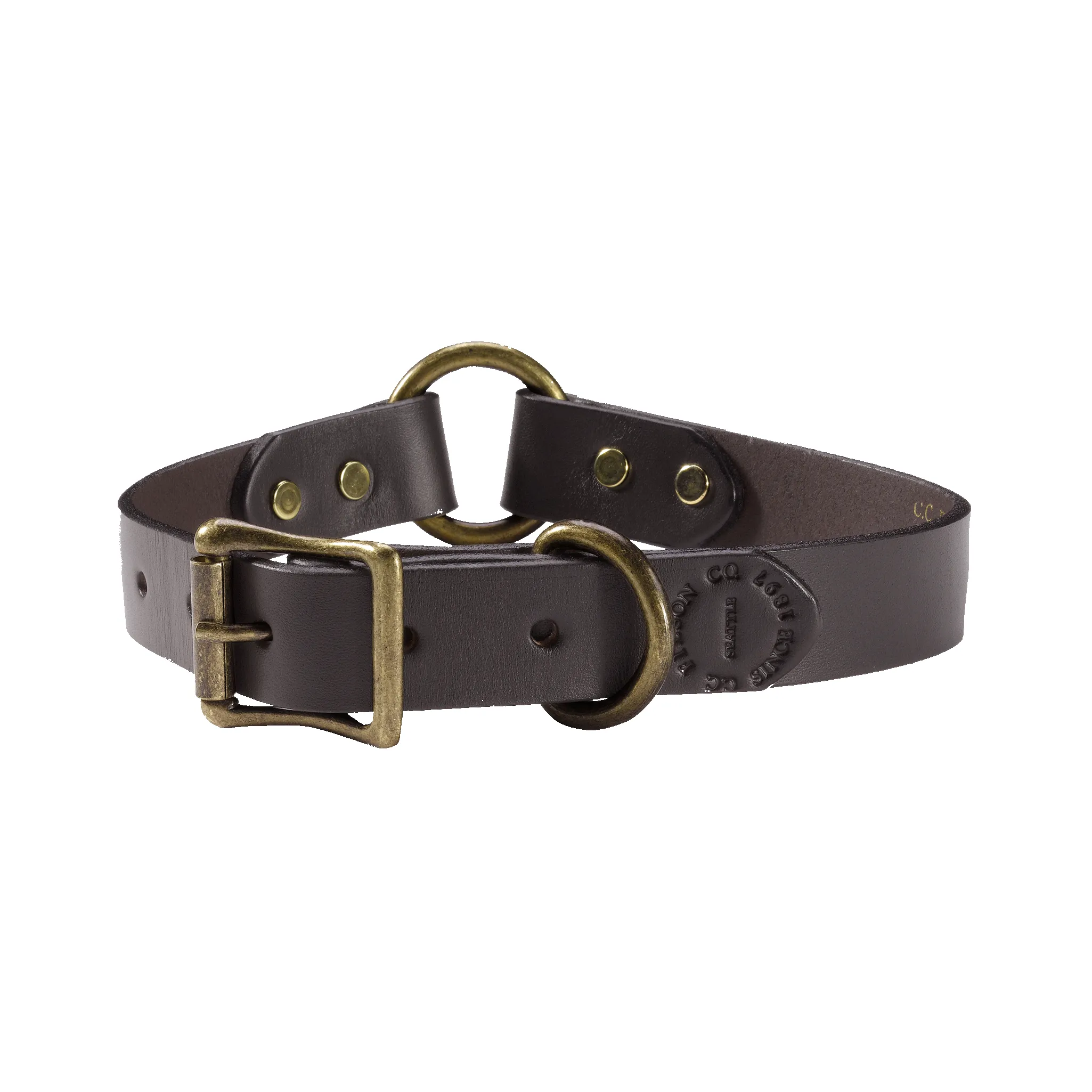 Bridle Leather Dog Collar - Brown sold by Filson