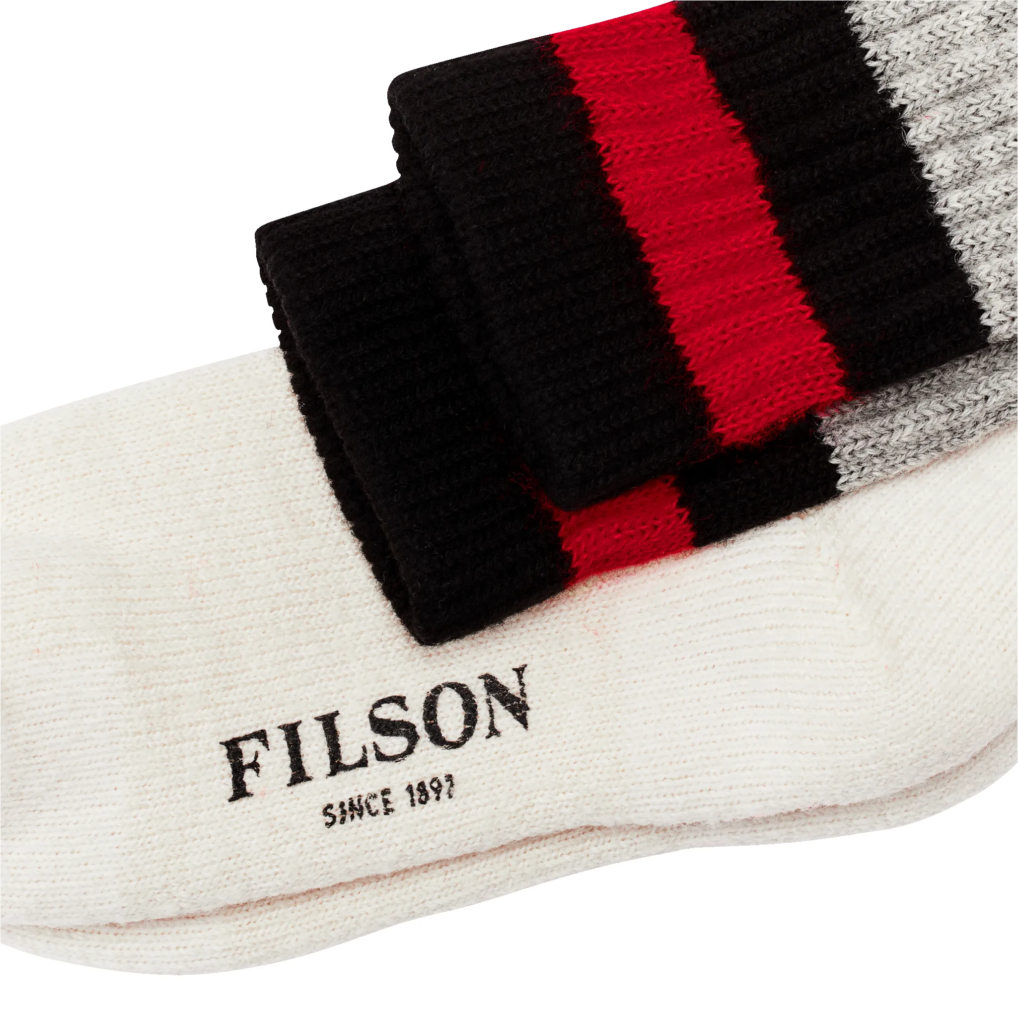 1970s Logger Thermal Socks - Black / Red sold by Filson product image thumbnail 2