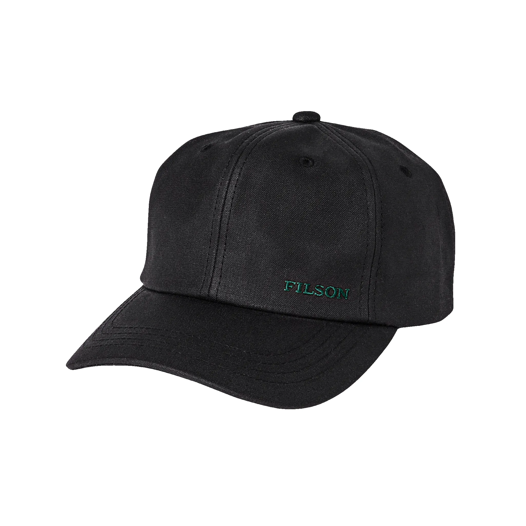 Oil Tin Low-profile Logger Cap - Black sold by Filson