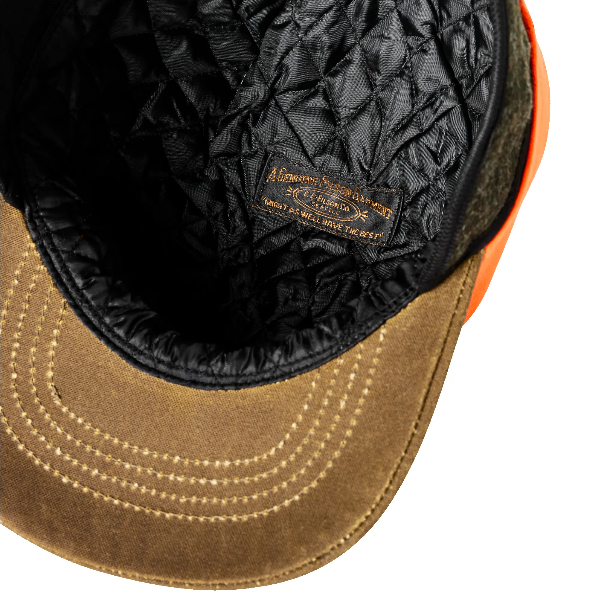 Insulated Blaze/tin Cloth Cap - Desert Tan/blaze Orange sold by Filson product image thumbnail 5
