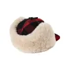 Double Mackinaw Wool Cap - Red Black Plaid/birch sold by Filson