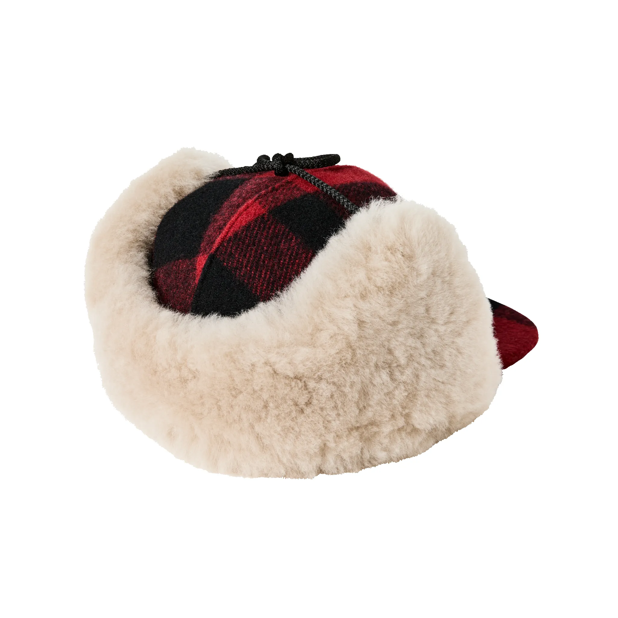 Double Mackinaw Wool Cap - Red Black Plaid/birch sold by Filson product image thumbnail 2