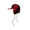 Double Mackinaw Wool Cap - Red Black Plaid/birch sold by Filson
