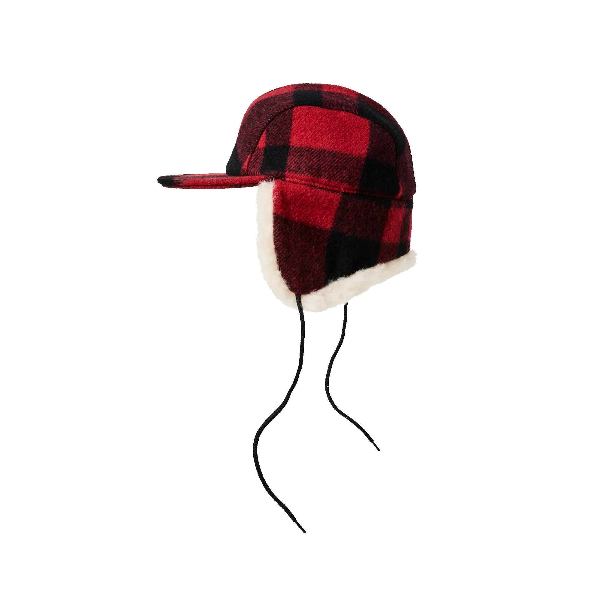 Double Mackinaw Wool Cap - Red Black Plaid/birch sold by Filson product image thumbnail 3