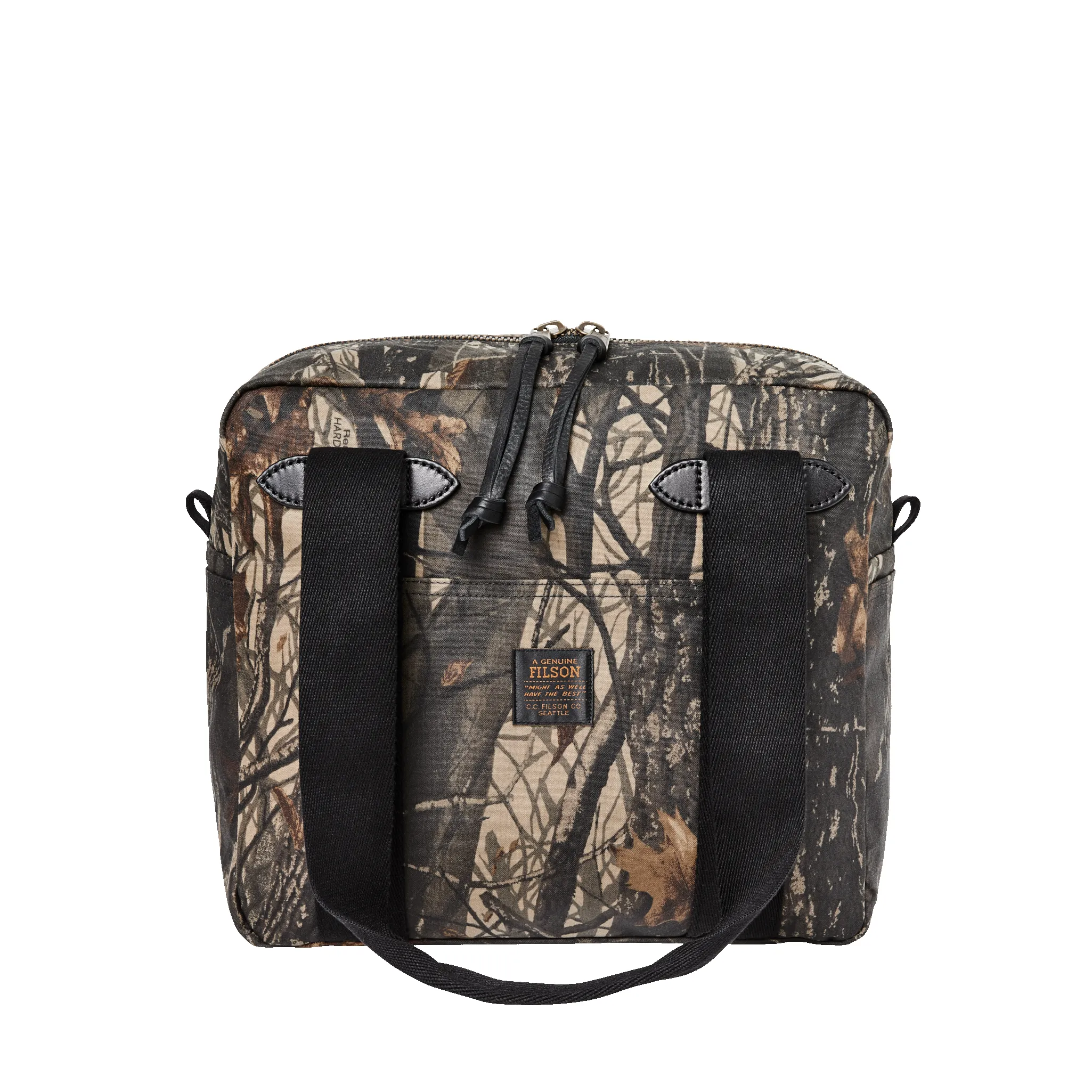 Tin Cloth Zipper Tote Bag - Realtree Hardwoods Camo sold by Filson