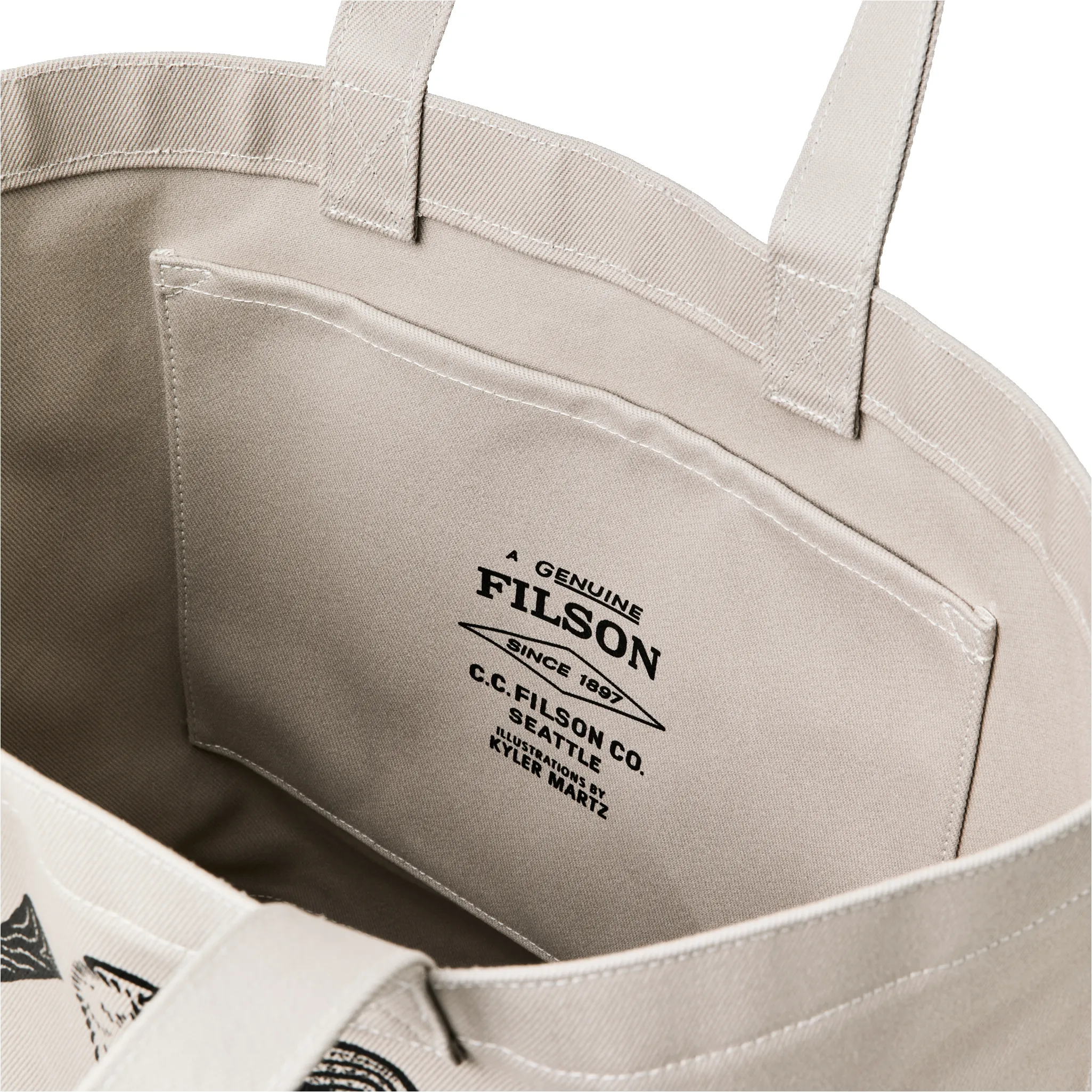 Kyler Martz Graphic Utility Tote - Twine / Beaver sold by Filson product image thumbnail 4