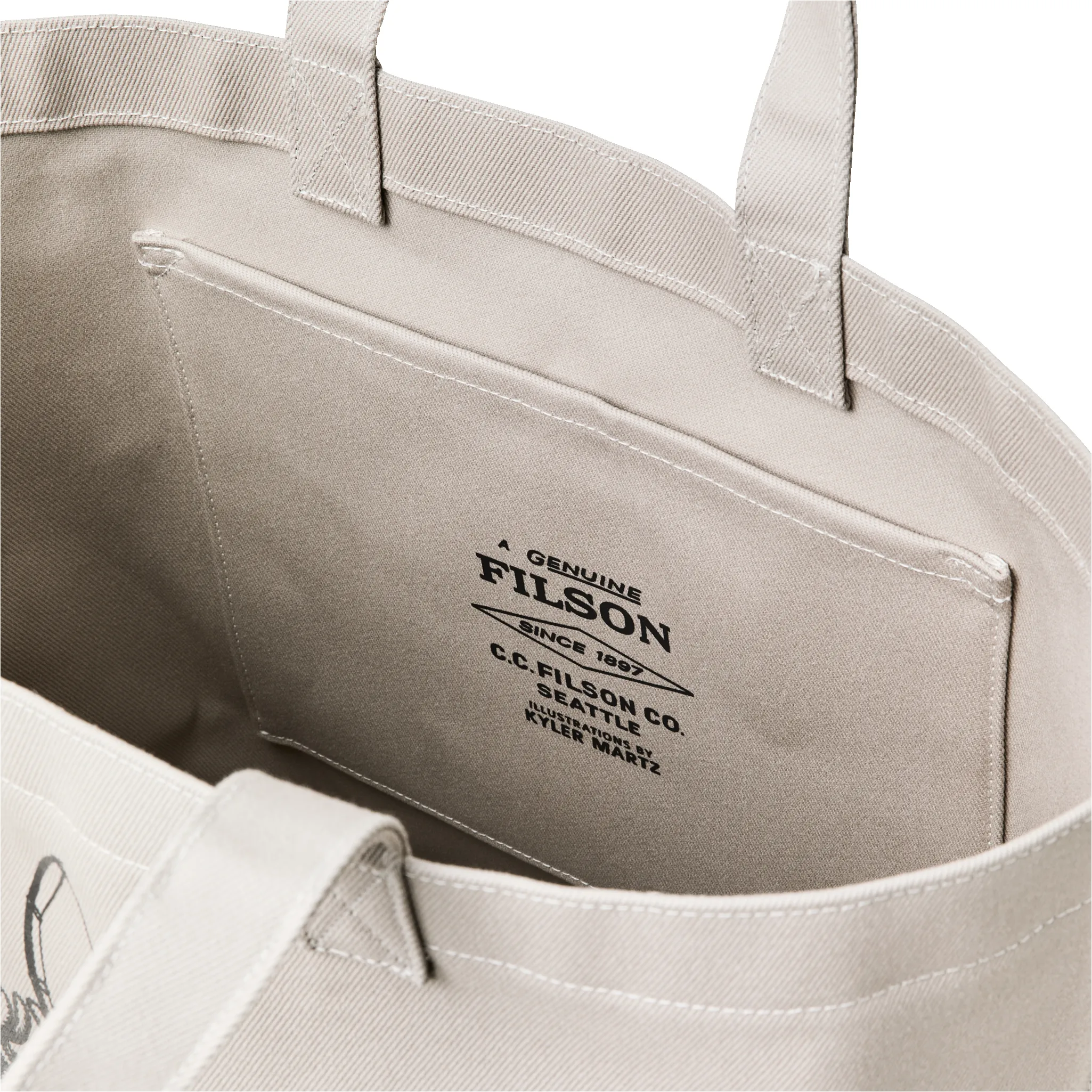 Kyler Martz Graphic Utility Tote - Twine / Moose sold by Filson product image thumbnail 4