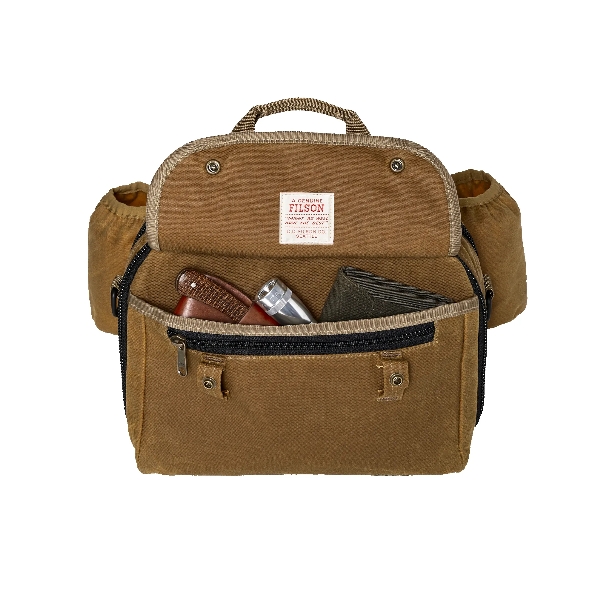 Tin Cloth Fishing Pack - Dark Tan sold by Filson product image thumbnail 4