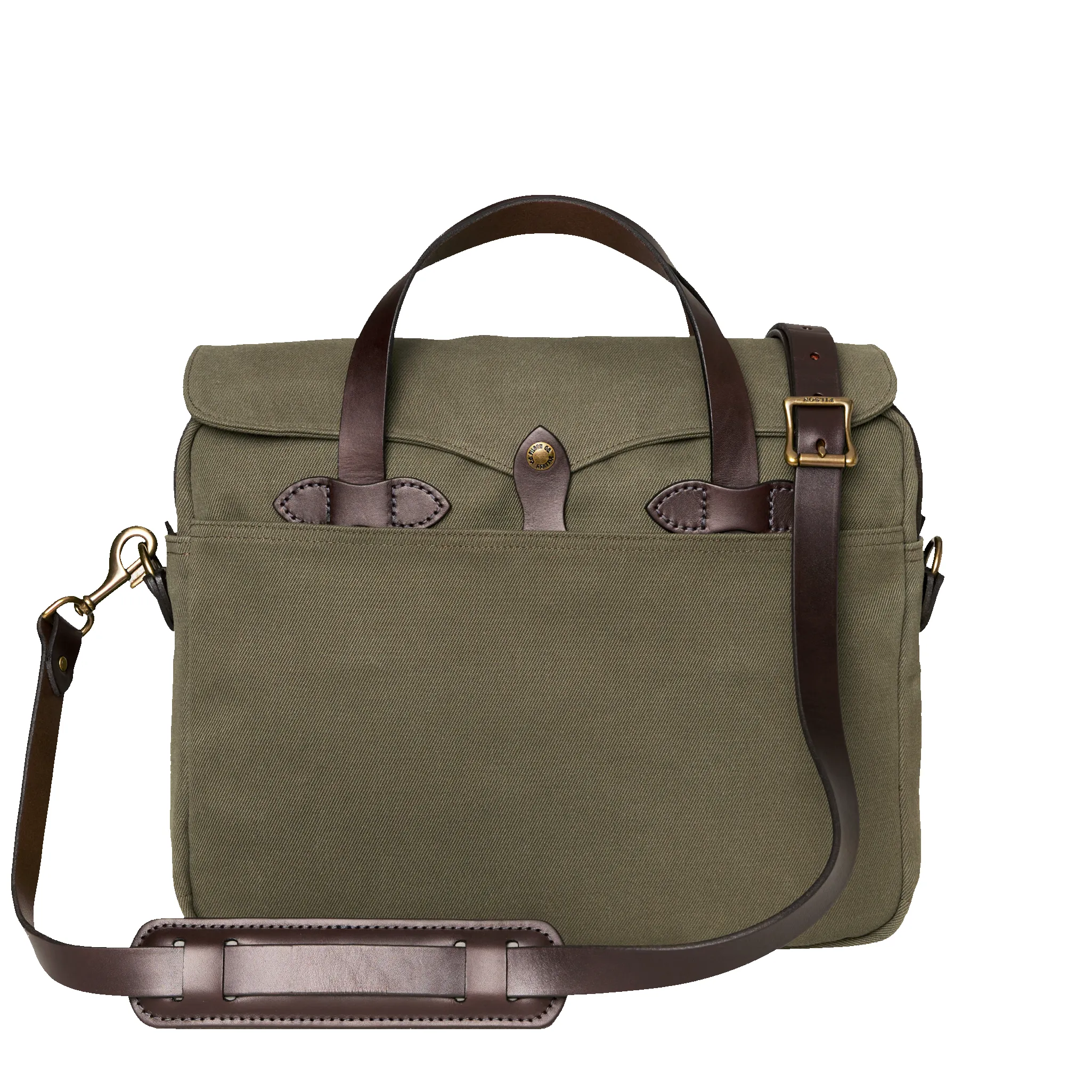 Rugged Twill Original Briefcase - Otter Green sold by Filson