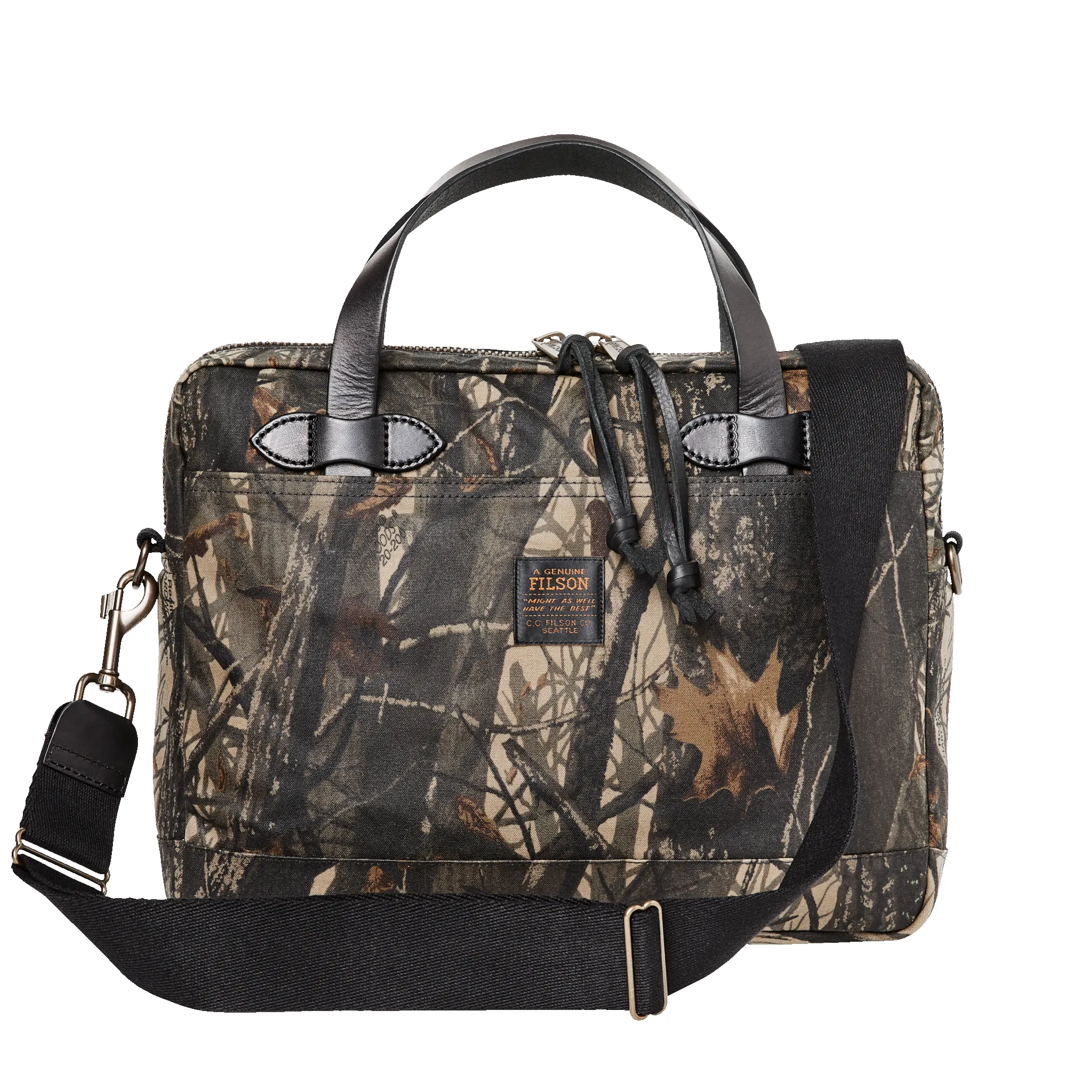 Tin Cloth Compact Briefcase - Realtree Hardwoods Camo sold by Filson