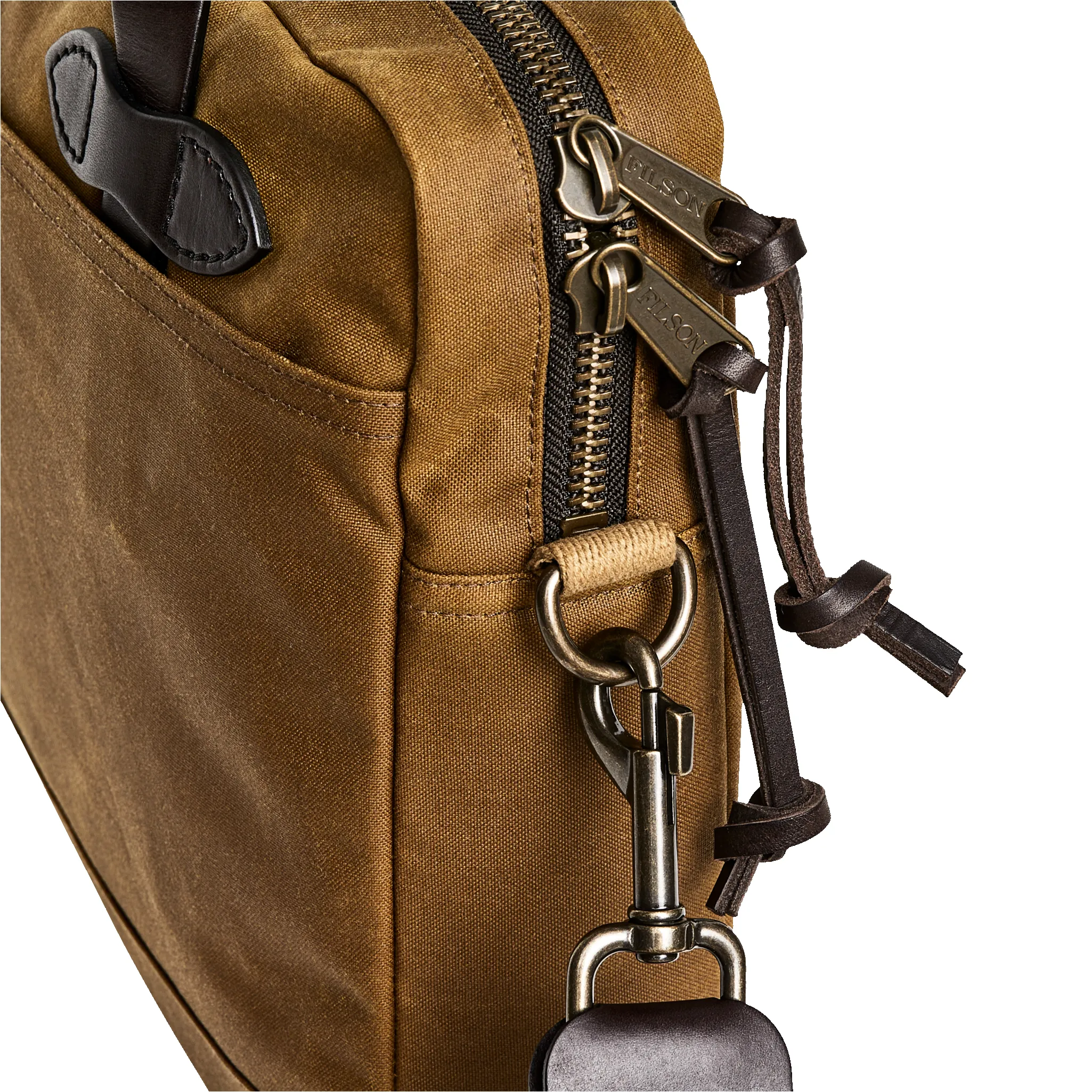 Tin Cloth Compact Briefcase - Dark Tan sold by Filson product image thumbnail 4