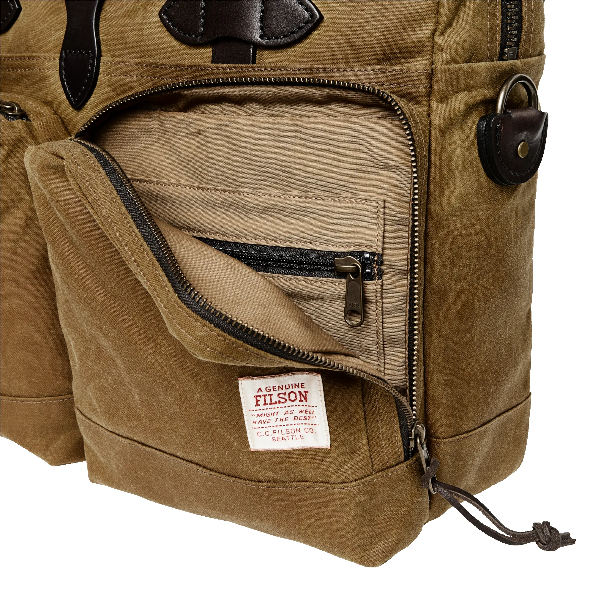 24 Hour Tin Cloth Briefcase - Dark Tan sold by Filson product image thumbnail 4