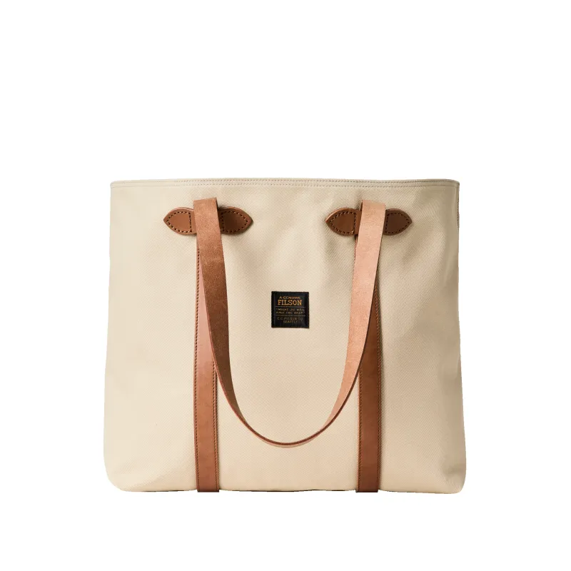 Rugged Twill Large Open Tote Bag - Feather Gray sold by Filson