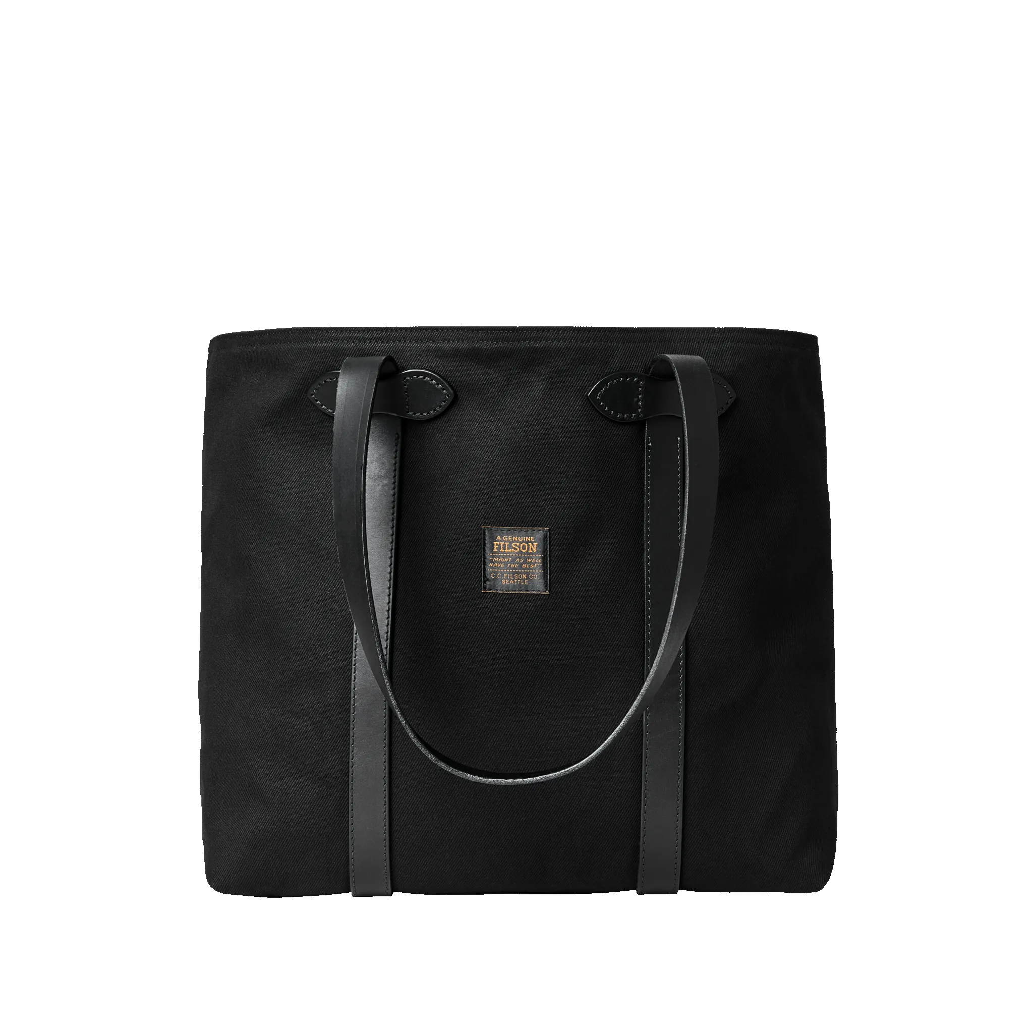 Rugged Twill Large Open Tote Bag - Black sold by Filson