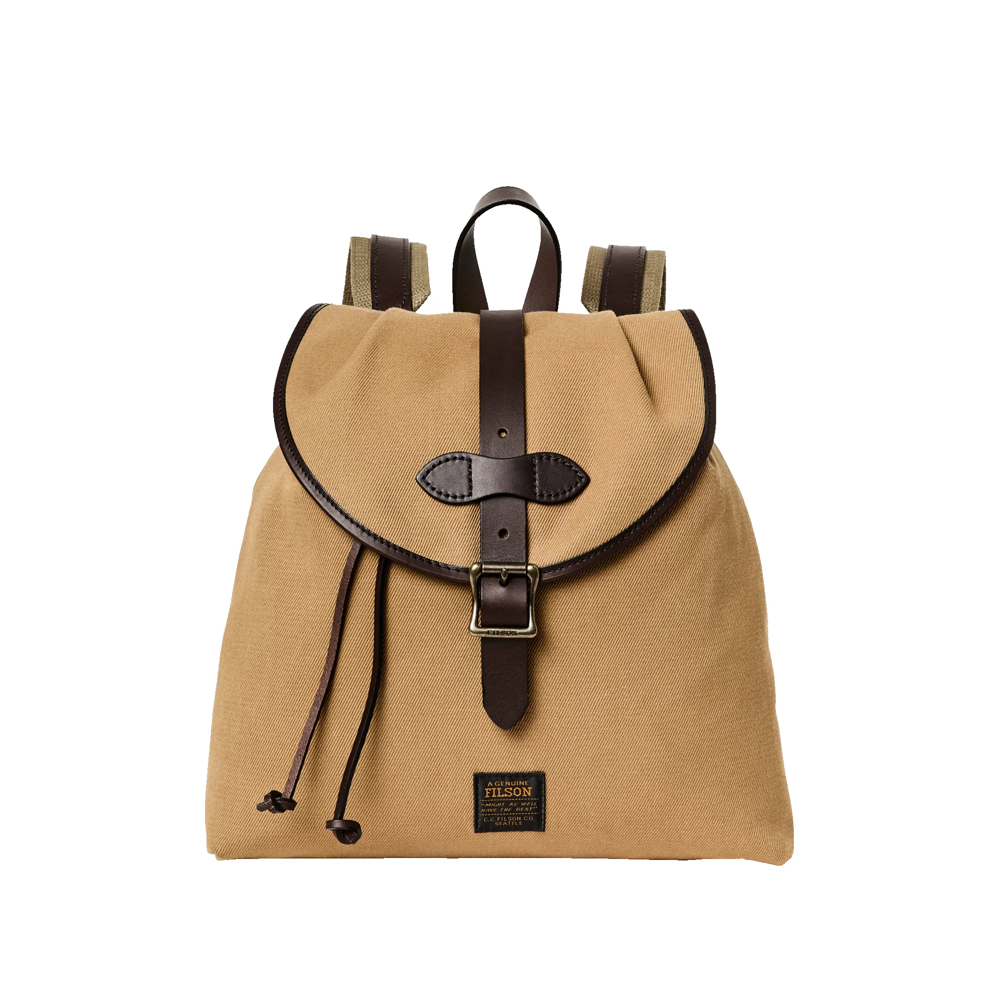 Rugged Twill Drawstring Backpack - Tan sold by Filson