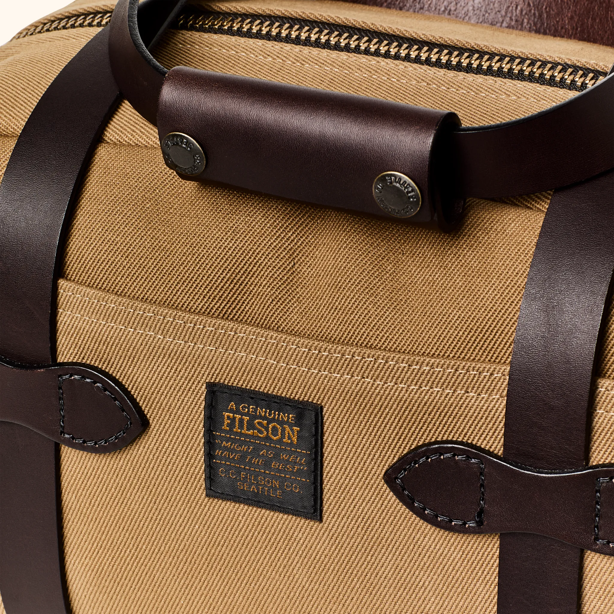 Rugged Twill Xs Compact Duffle Bag - Tan sold by Filson product image thumbnail 5
