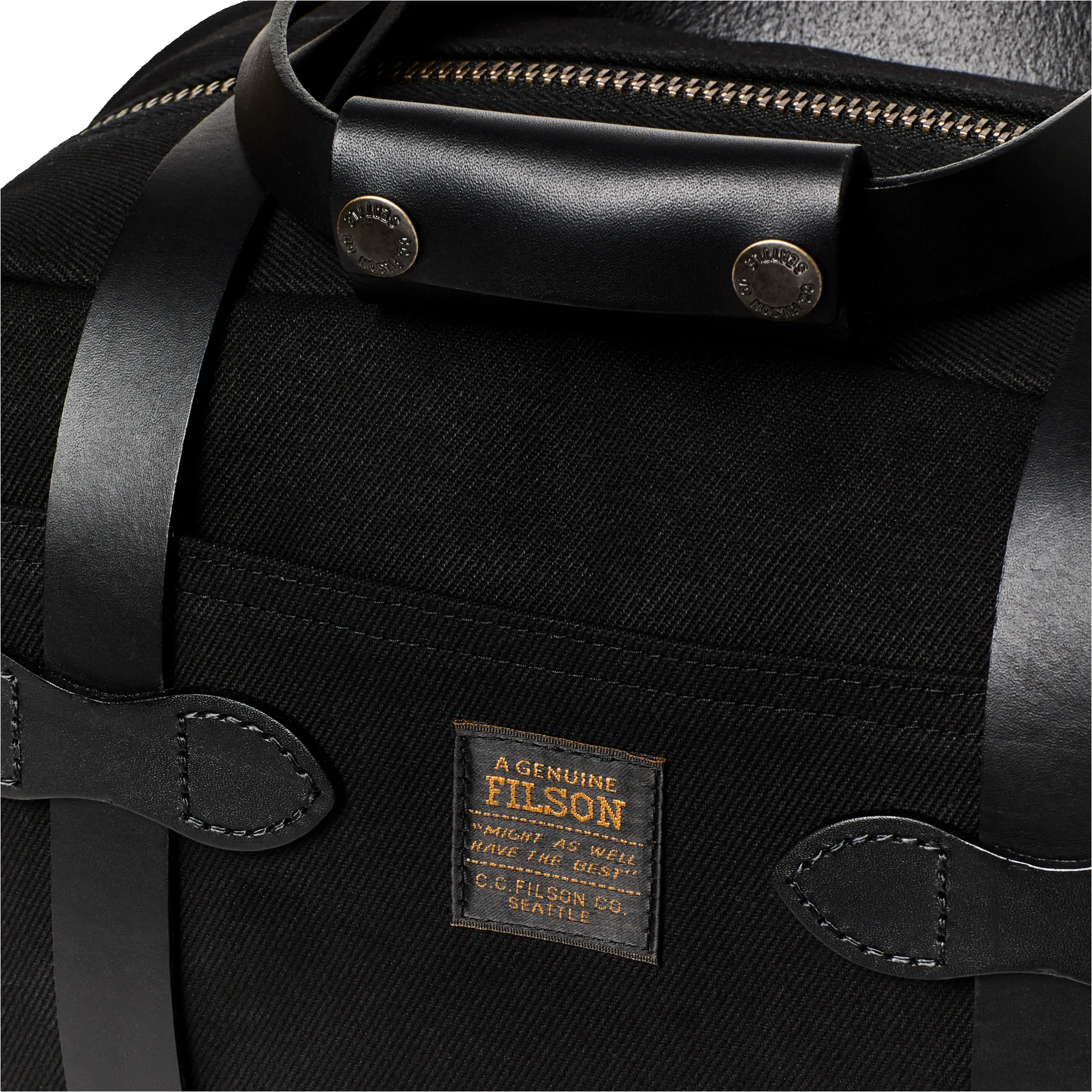 Rugged Twill Xs Compact Duffle Bag - Black sold by Filson product image thumbnail 4