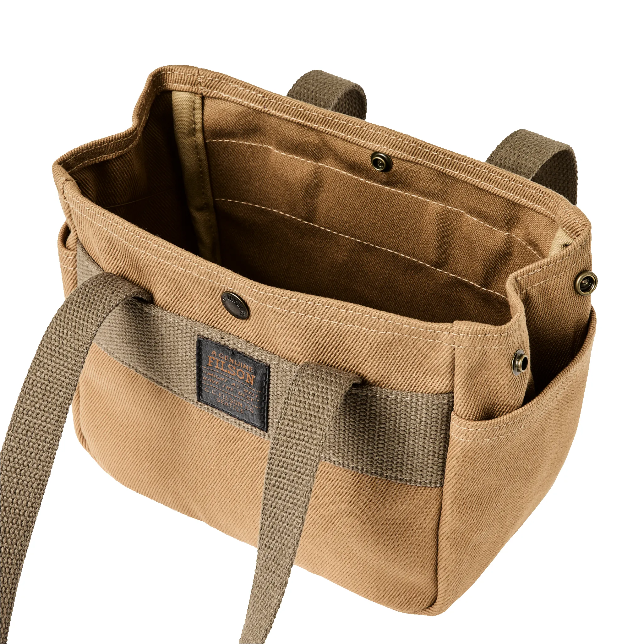 Rugged Twill Small Open Tote Bag - Tan sold by Filson product image thumbnail 4