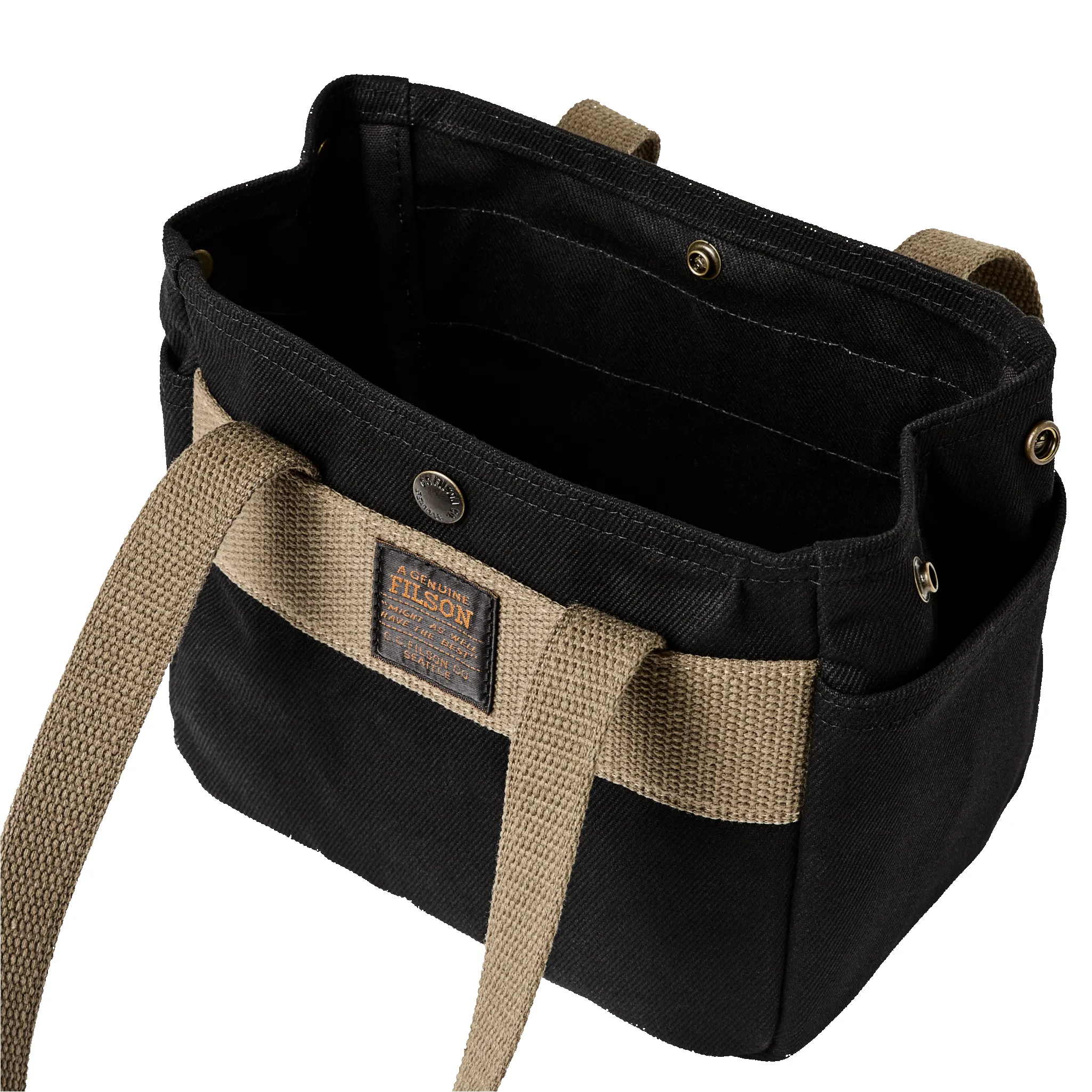Rugged Twill Small Open Tote Bag - Black sold by Filson product image thumbnail 4