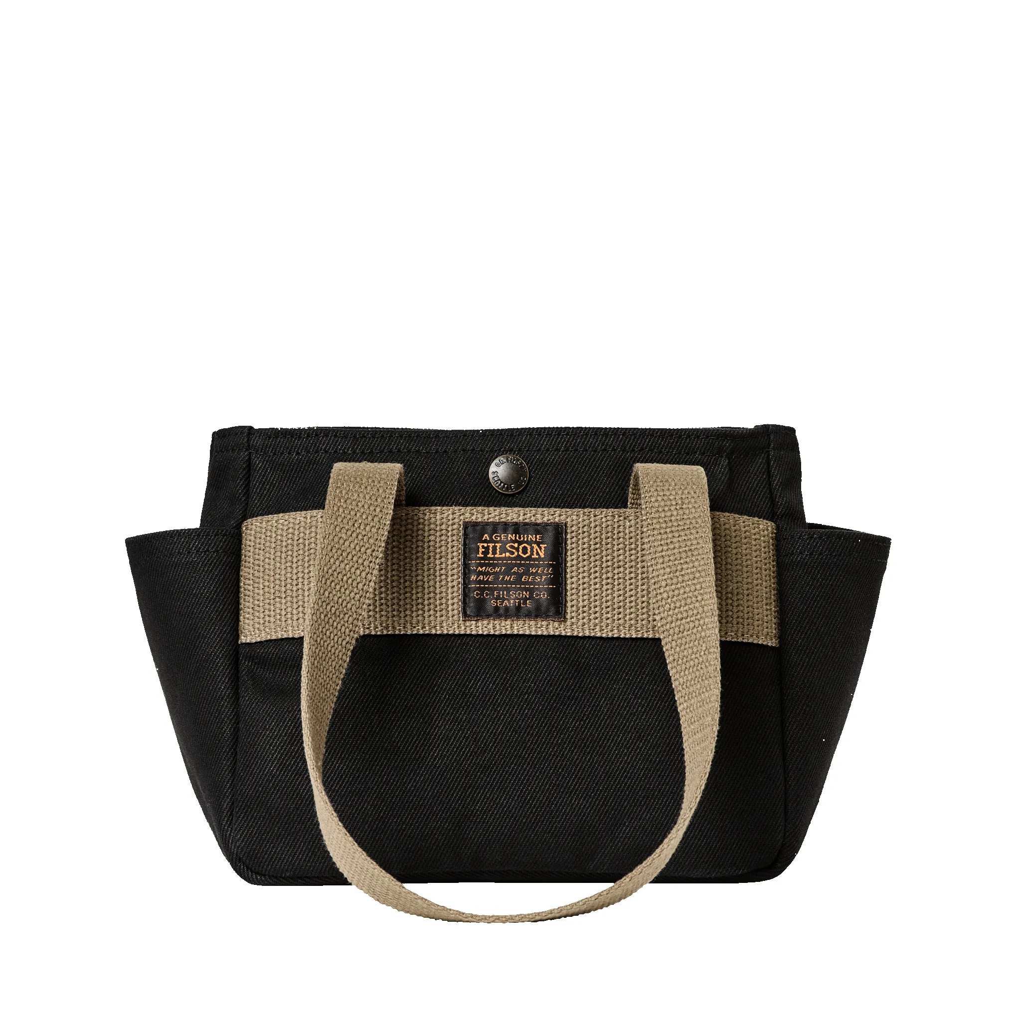 Rugged Twill Small Open Tote Bag - Black sold by Filson