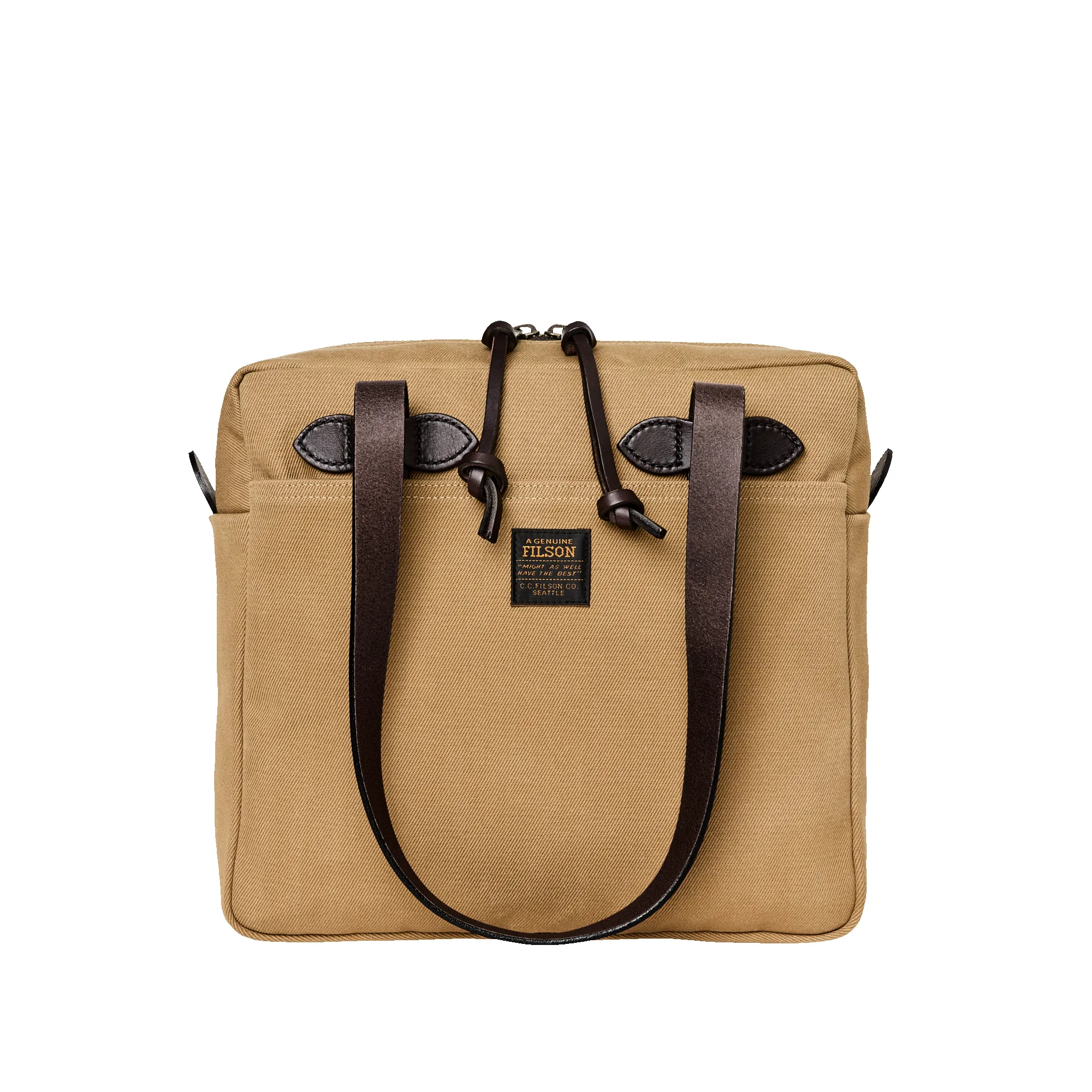 Rugged Twill Small Zipper Tote Bag - Tan sold by Filson