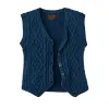 Women's Rustic Cable Knit Vest - Deep Blue sold by Filson