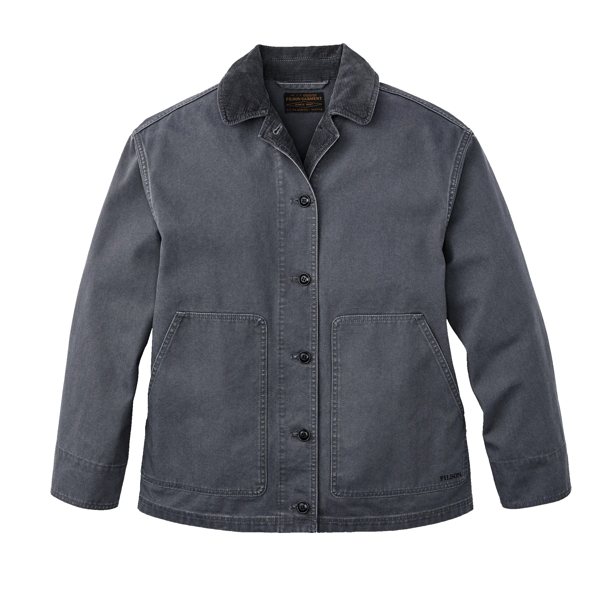Women's Canvas Barn Coat - Storm Blue sold by Filson